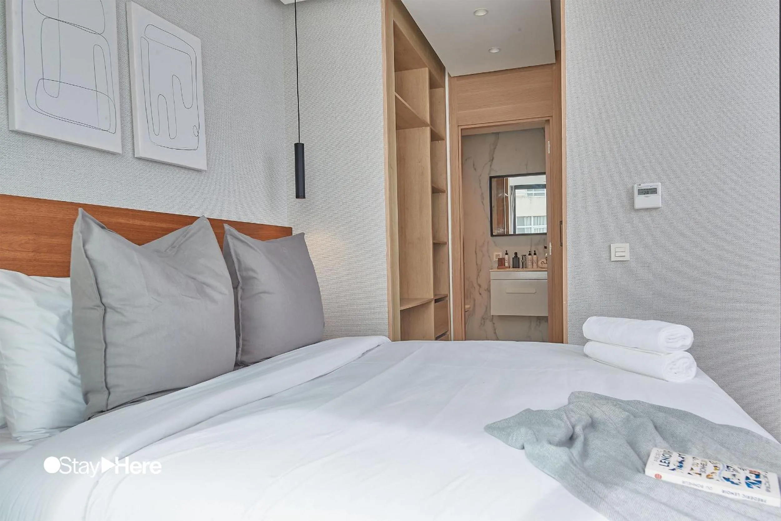 Bed in Stayhere Casablanca - Palmier - Executive Residence