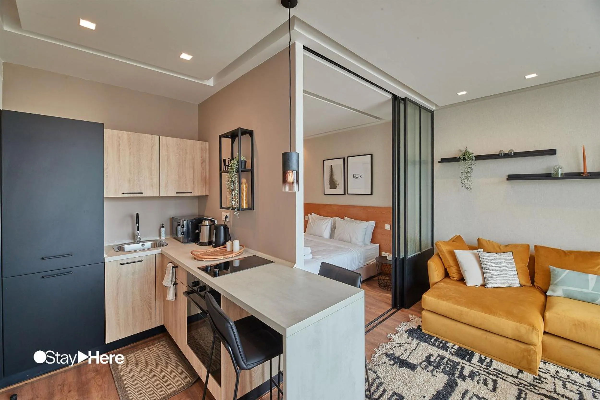 Kitchen or kitchenette in Stayhere Casablanca - Palmier - Executive Residence