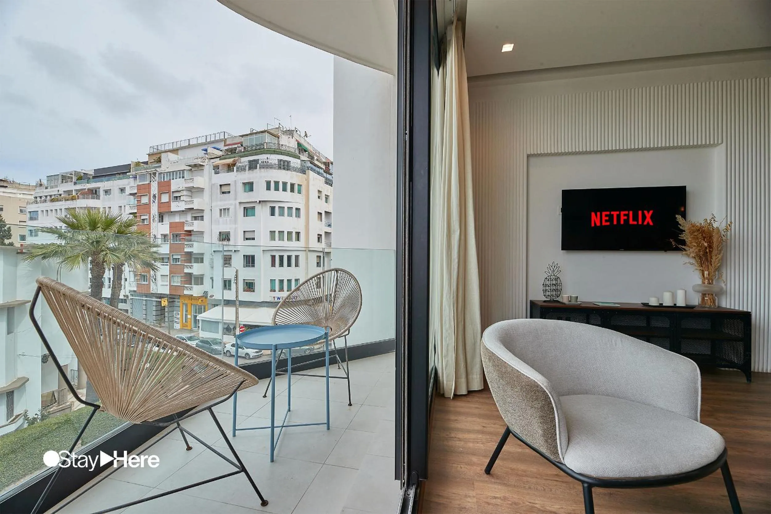 Balcony/Terrace in Stayhere Casablanca - Palmier - Executive Residence