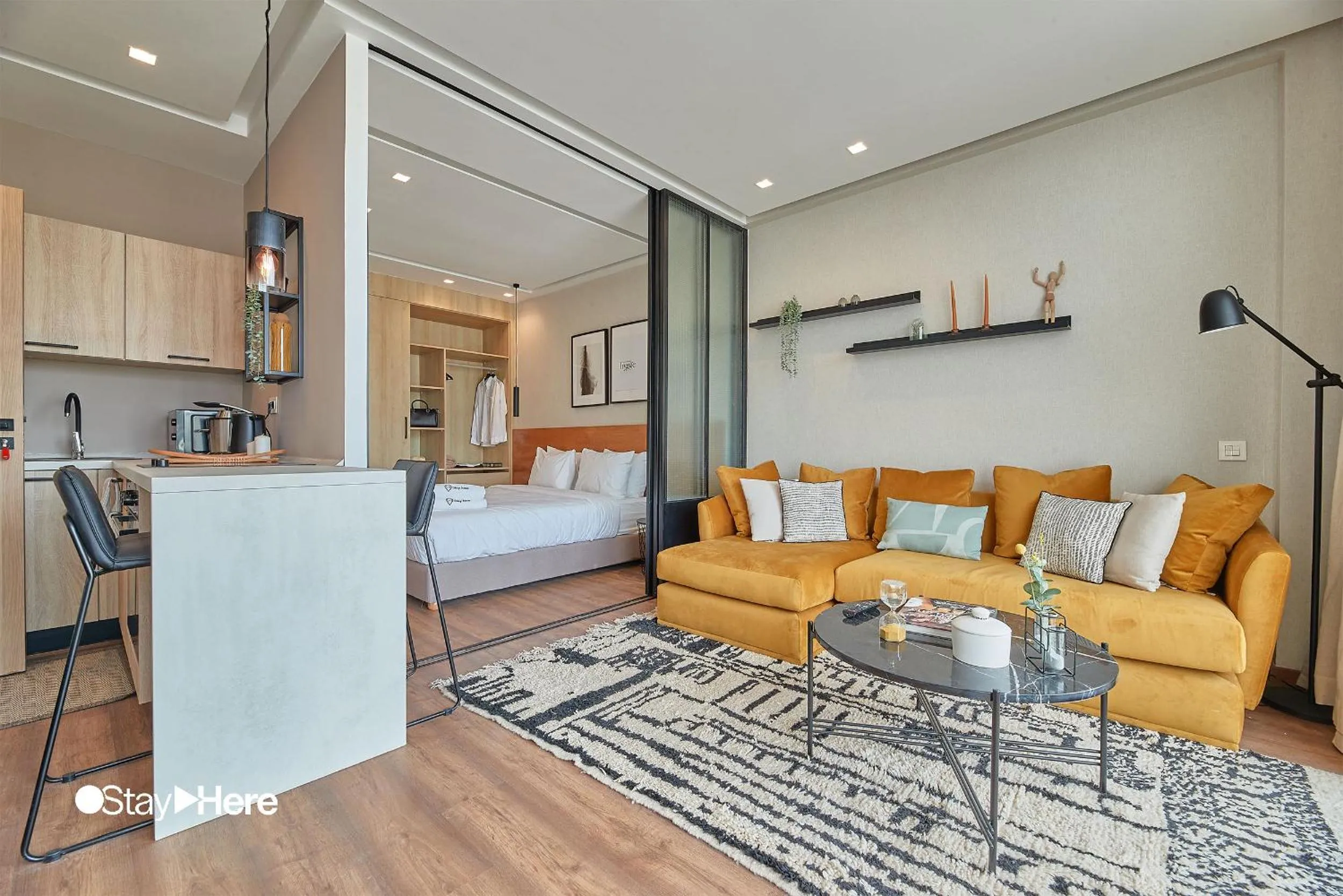 Bed in Stayhere Casablanca - Palmier - Executive Residence