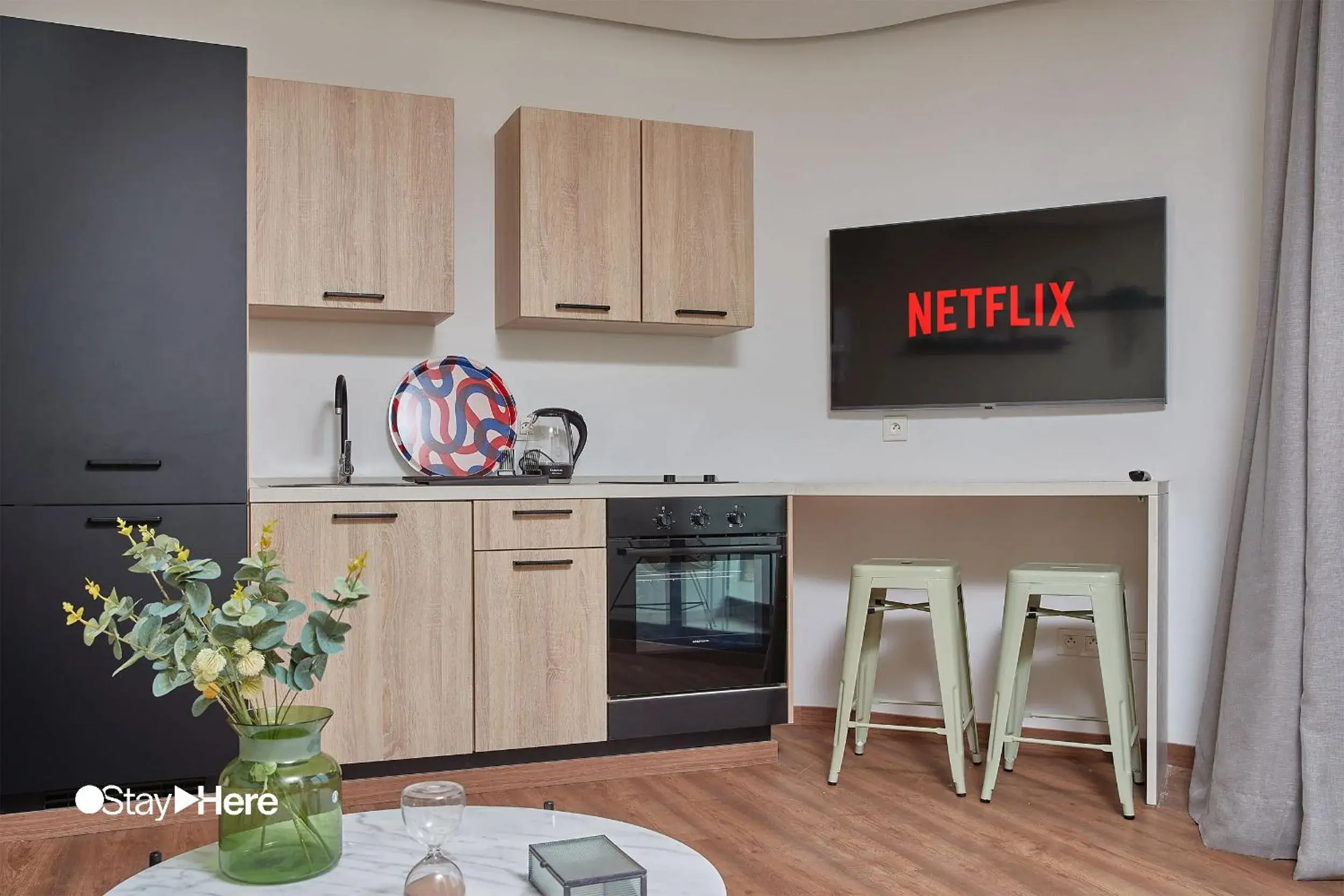 kitchen in Stayhere Casablanca - Palmier - Executive Residence kitchen in Stayhere Casablanca - Palmier - Executive Residence