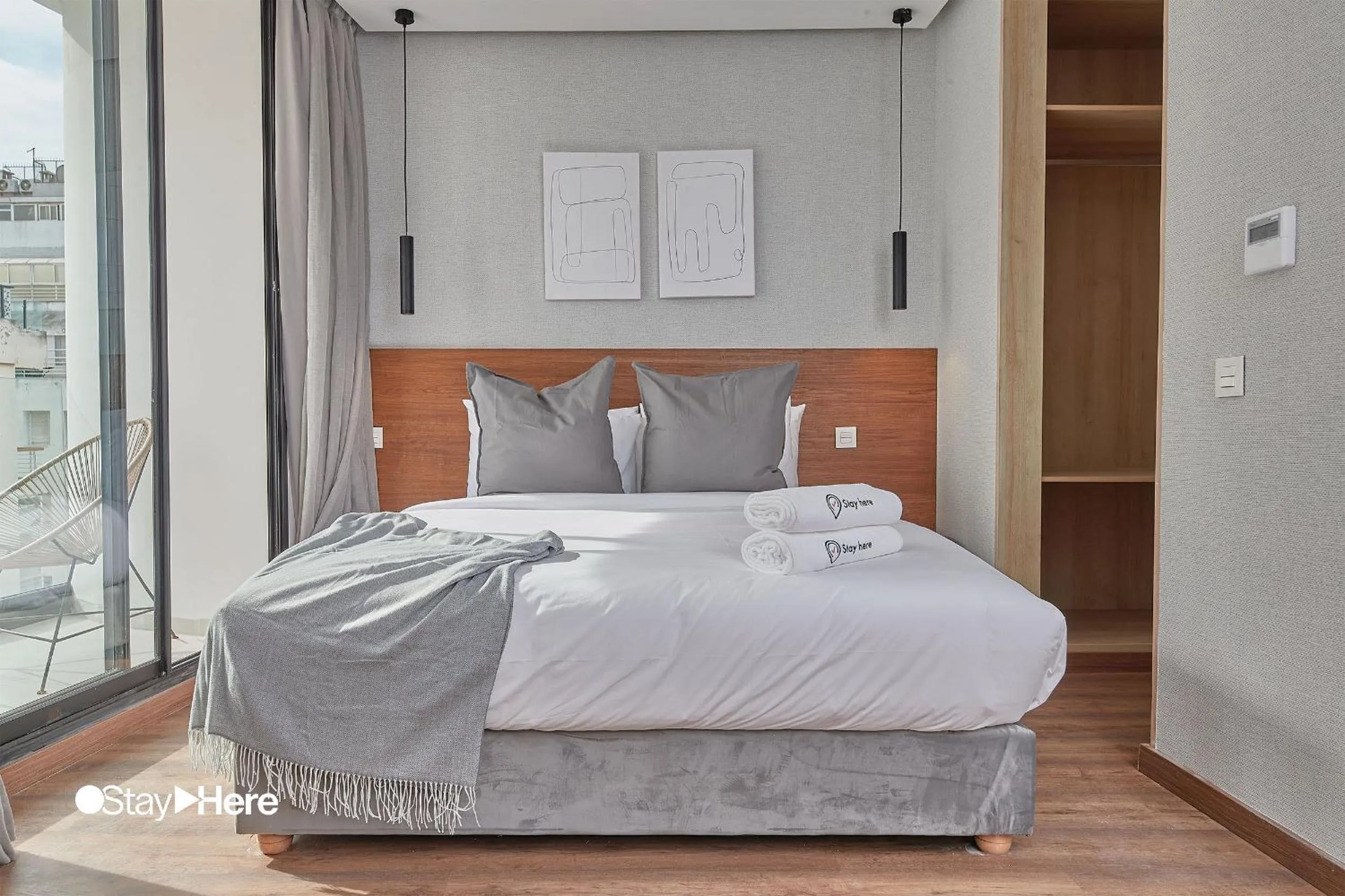 Bedroom, Bed in Stayhere Casablanca - Palmier - Executive Residence