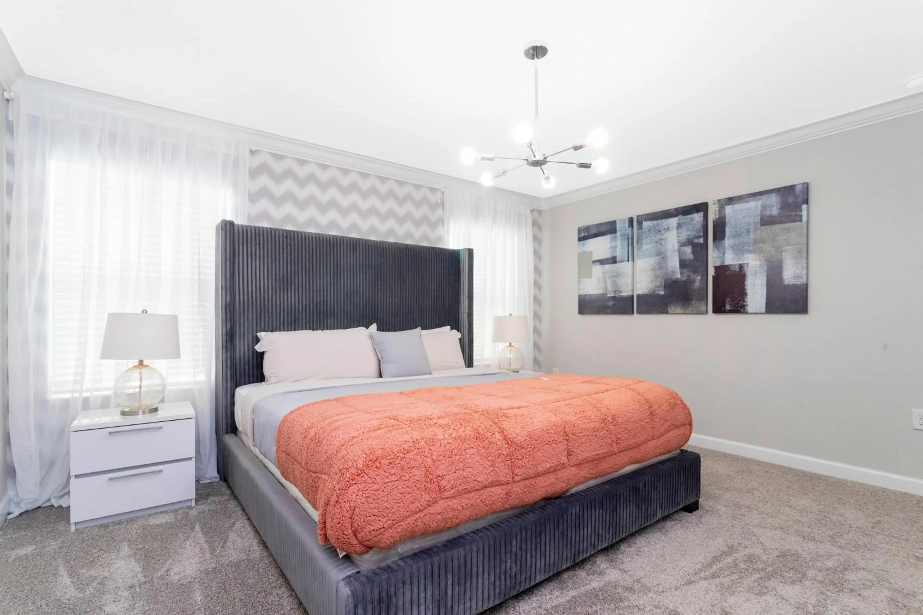 Bed in Gorgeous 4 Bd Close to Disney w/ Pool @ Storey Lake Resort 4245