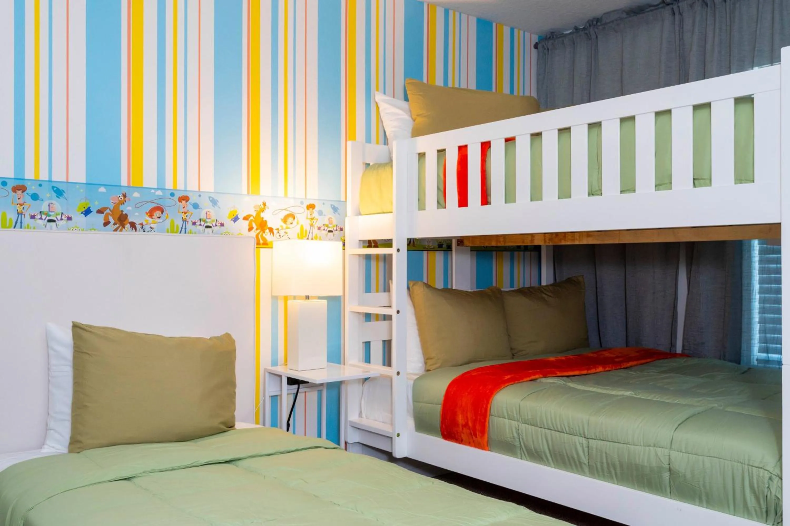 Bed in Gorgeous 4 Bd Close to Disney w/ Pool @ Storey Lake Resort 4245