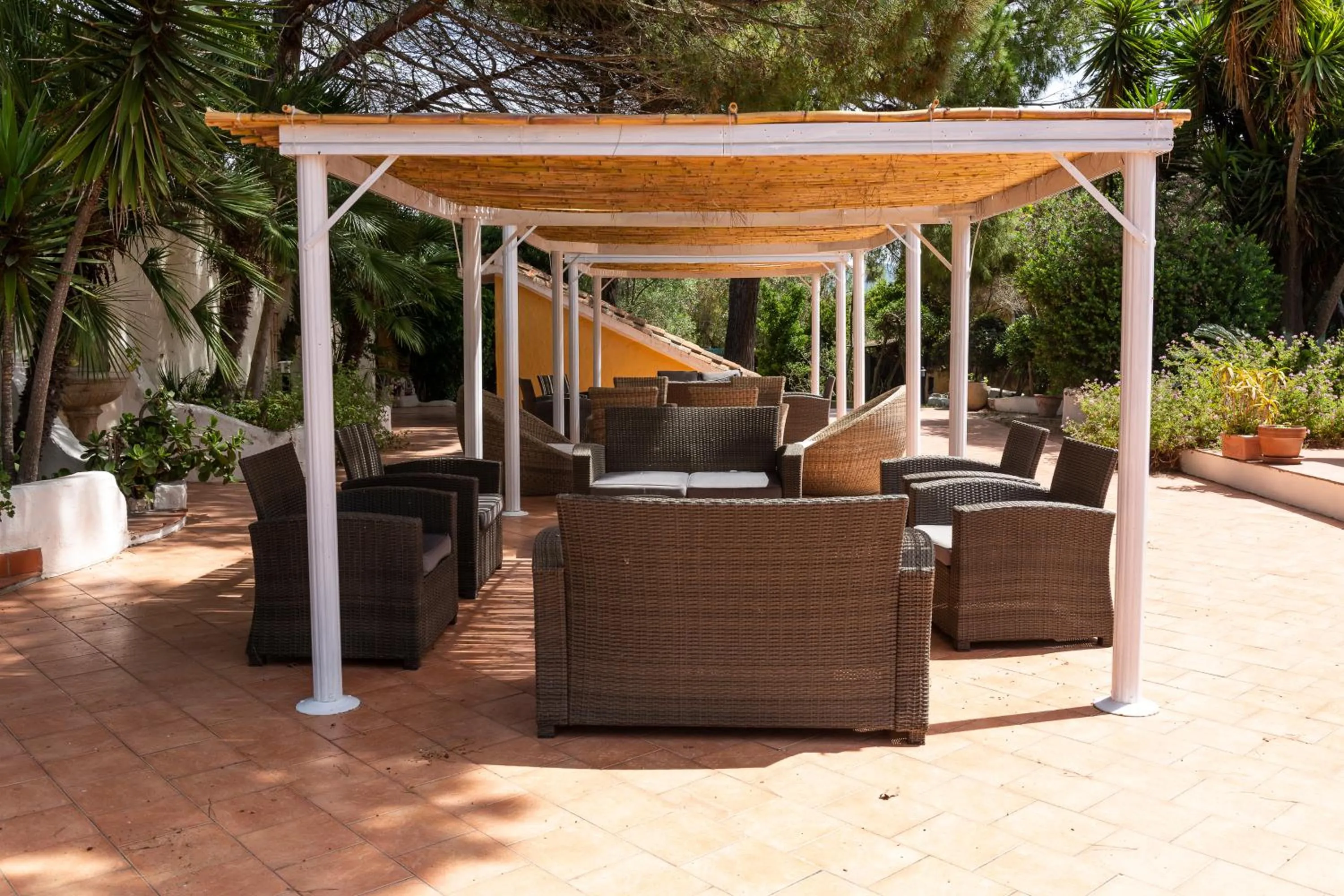 Patio in Is Benas Country Lodge