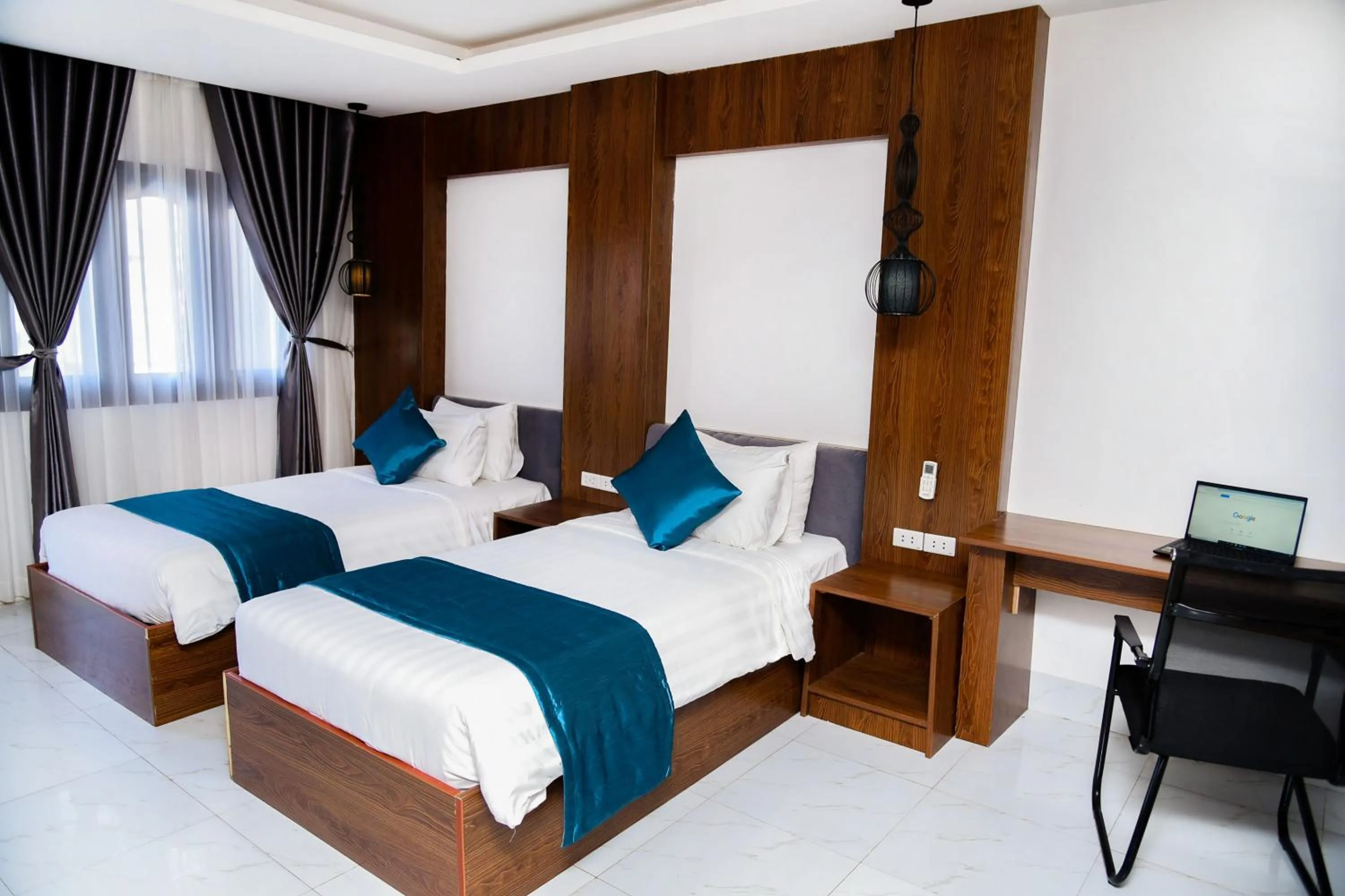 Bed in Vang Vieng Diamond Resort