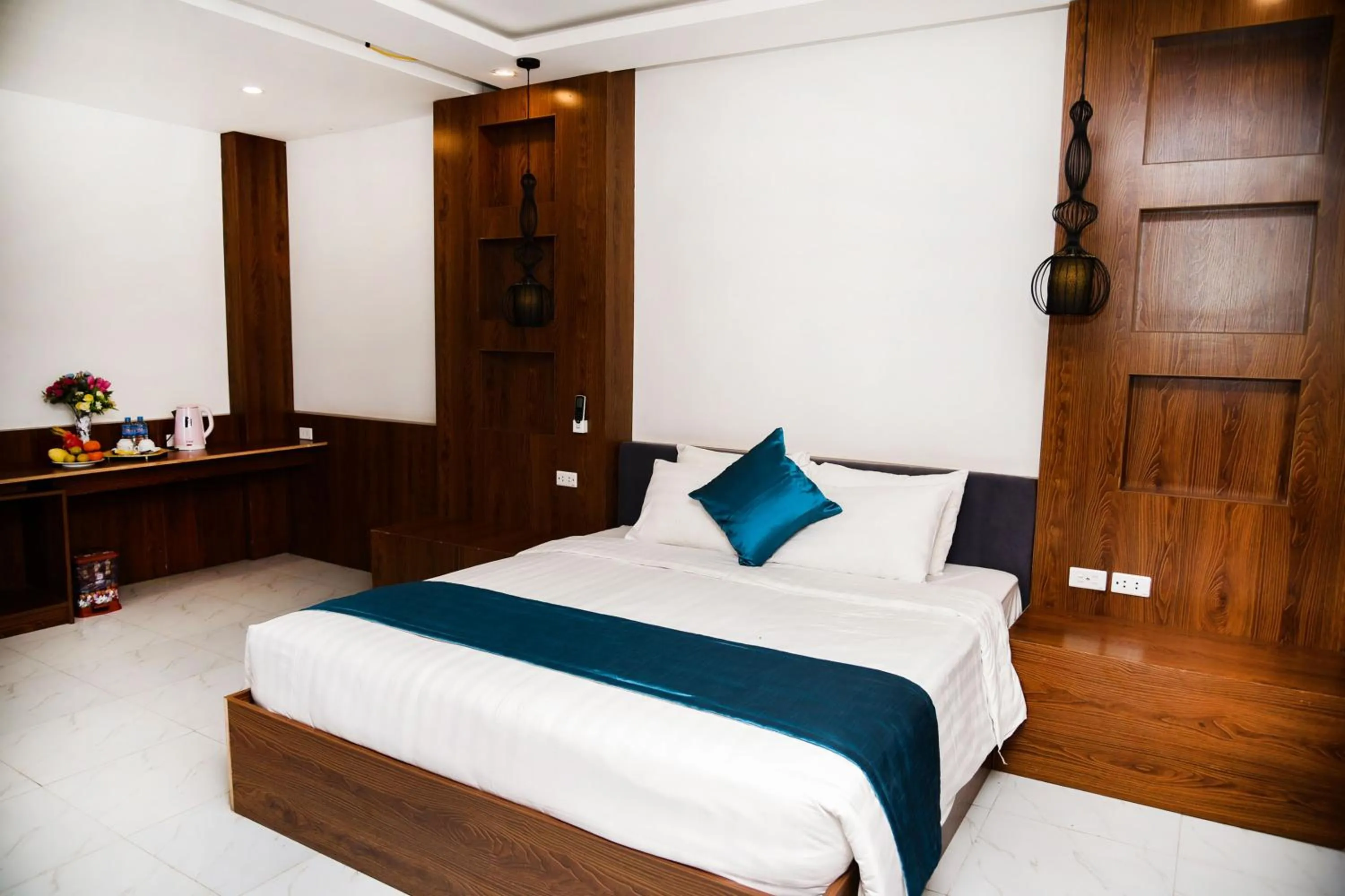 Bed in Vang Vieng Diamond Resort