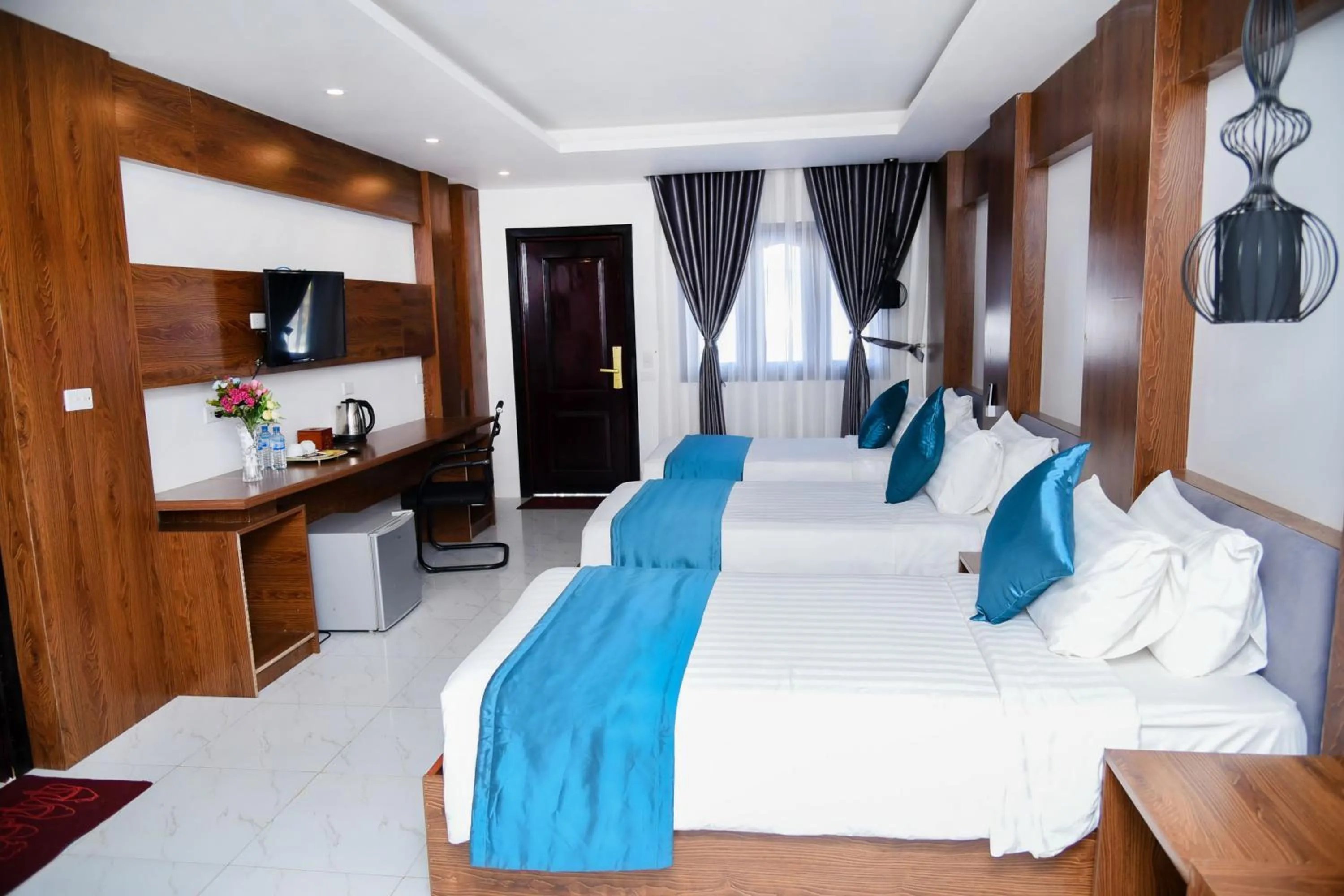 Bed in Vang Vieng Diamond Resort