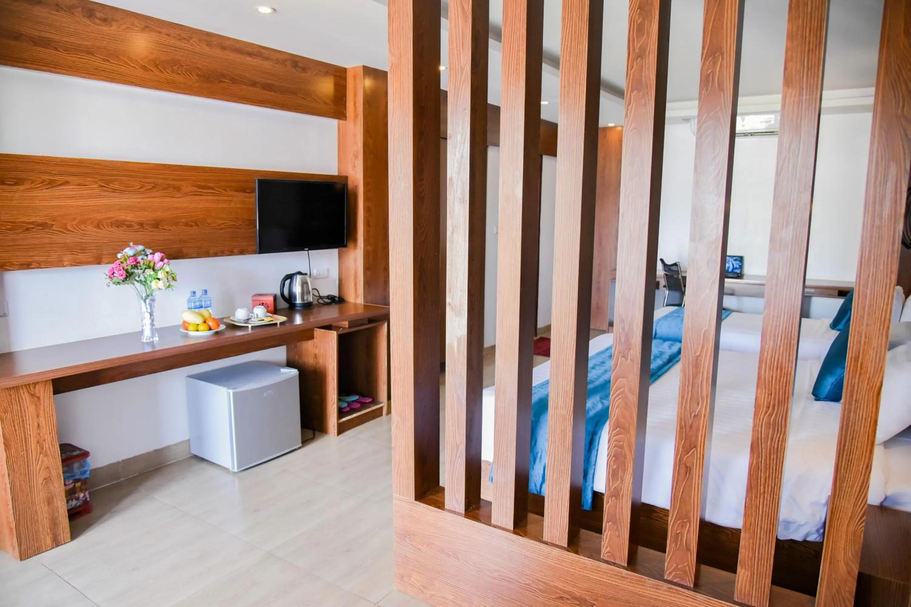 Bed in Vang Vieng Diamond Resort