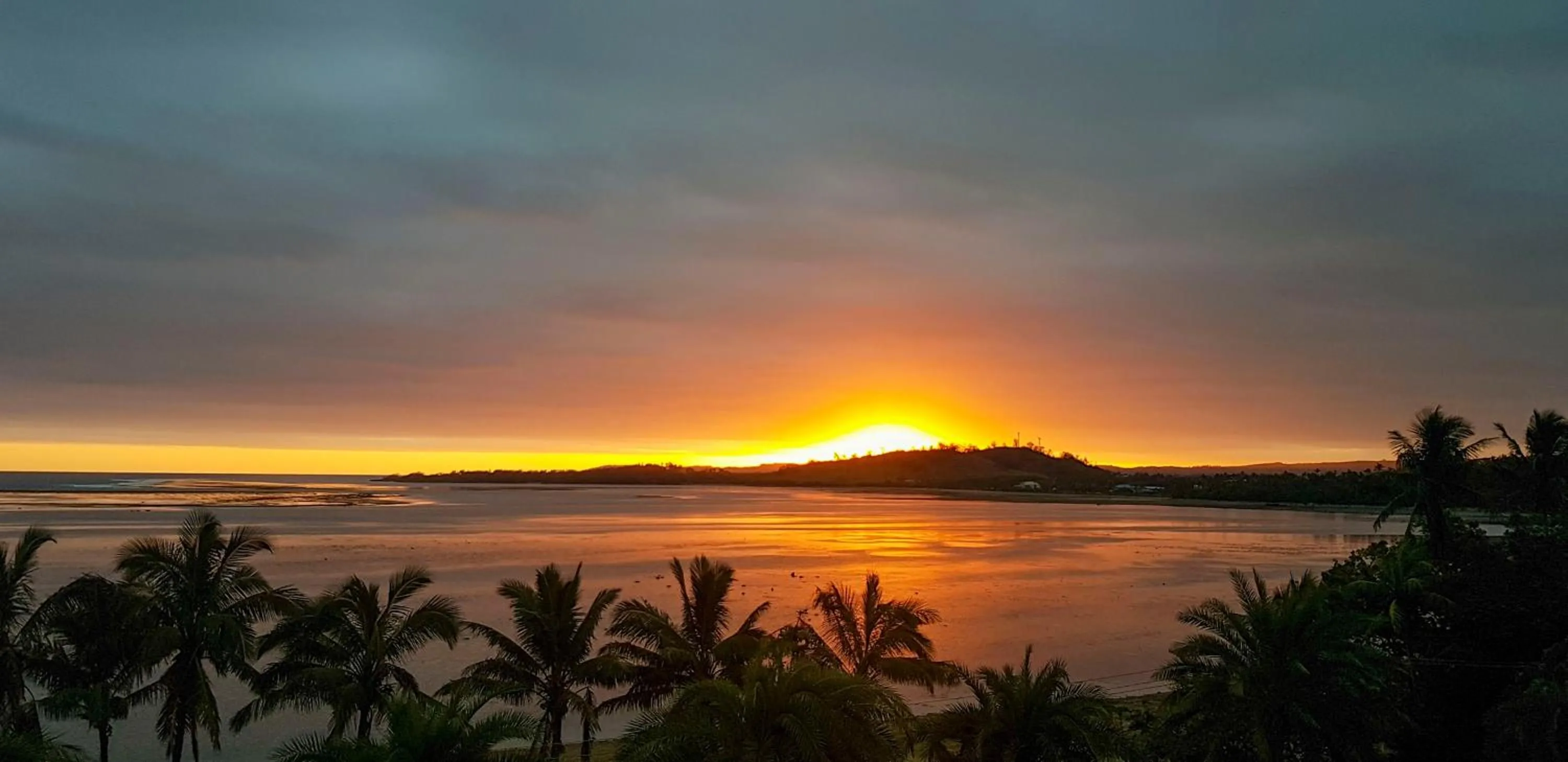 Sunset in Ramada Suites By Wyndham Seafront Coral Coast