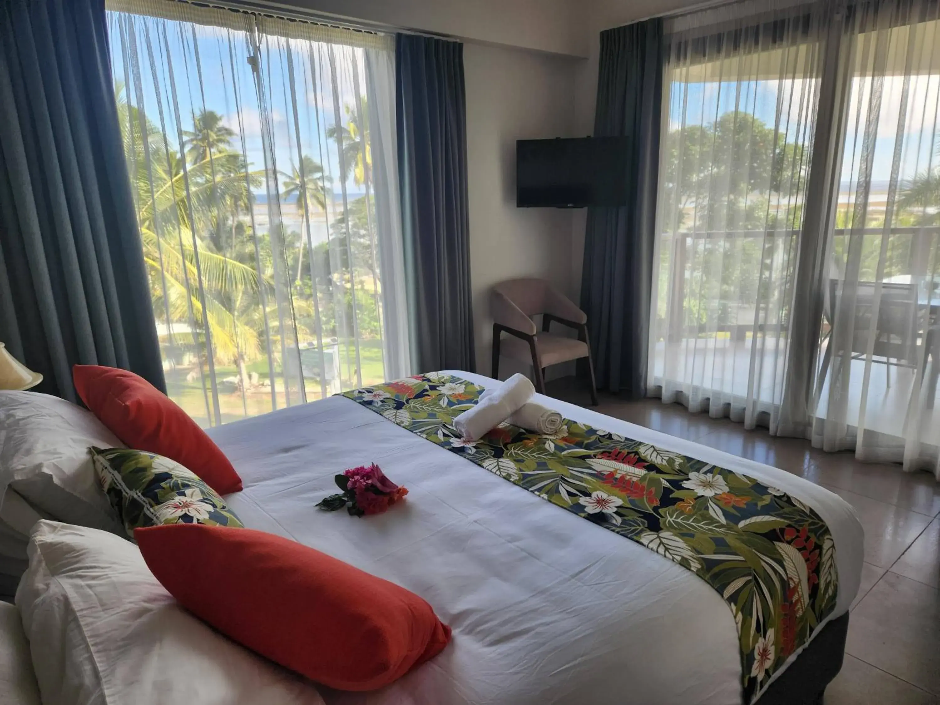Bed in Ramada Suites By Wyndham Seafront Coral Coast Bed in Ramada Suites By Wyndham Seafront Coral Coast