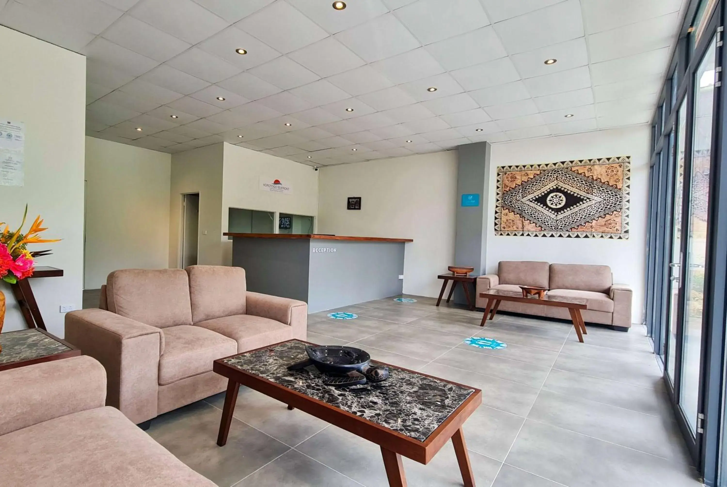 Lobby or reception in Ramada Suites By Wyndham Seafront Coral Coast Lobby or reception in Ramada Suites By Wyndham Seafront Coral Coast