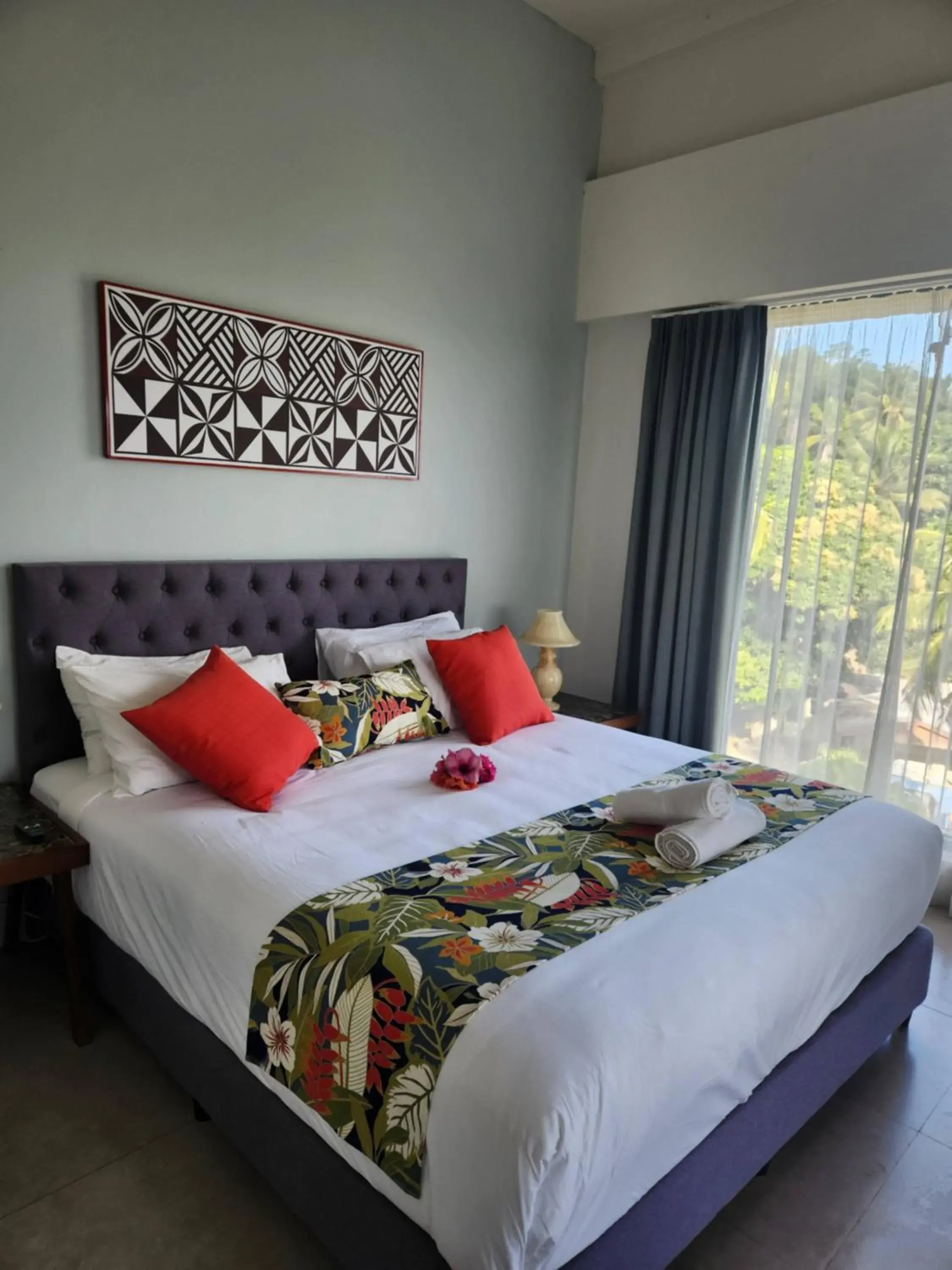Bed in Ramada Suites By Wyndham Seafront Coral Coast Bed in Ramada Suites By Wyndham Seafront Coral Coast