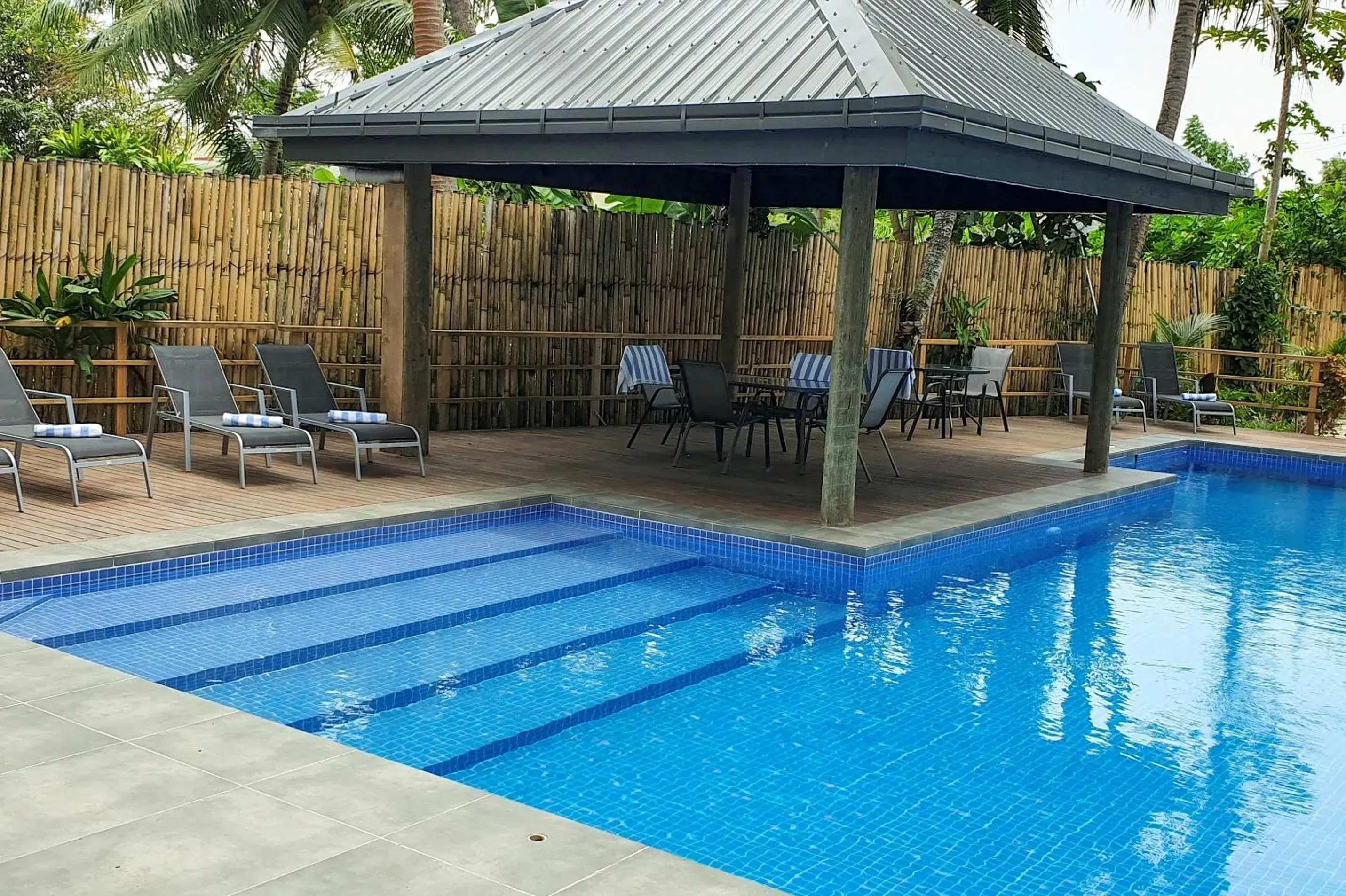 Swimming pool in Ramada Suites By Wyndham Seafront Coral Coast Swimming pool in Ramada Suites By Wyndham Seafront Coral Coast