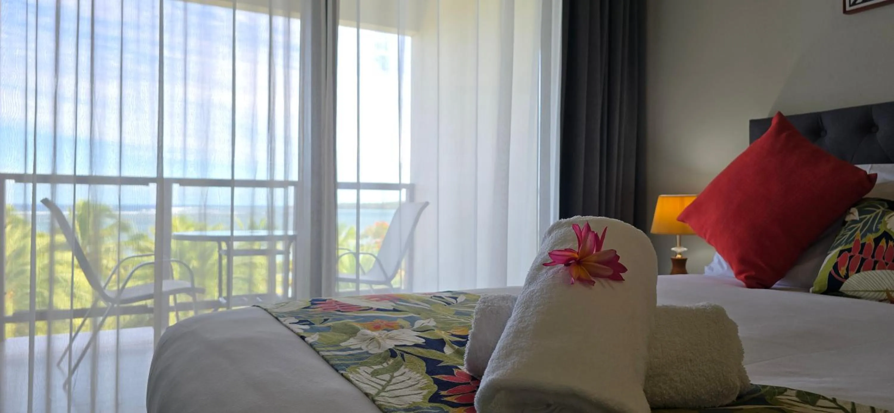 Bed in Ramada Suites By Wyndham Seafront Coral Coast