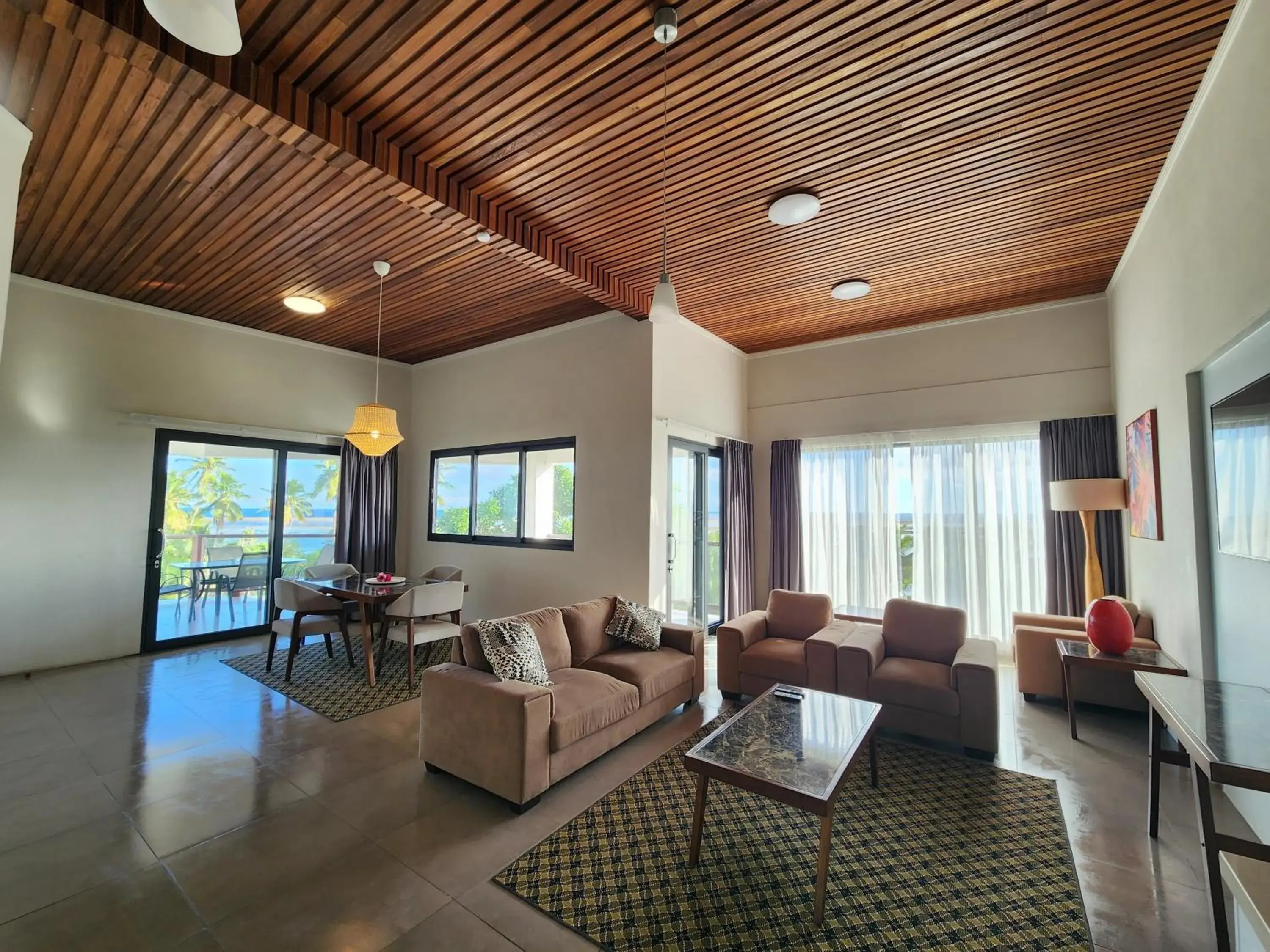 Living room in Ramada Suites By Wyndham Seafront Coral Coast Living room in Ramada Suites By Wyndham Seafront Coral Coast