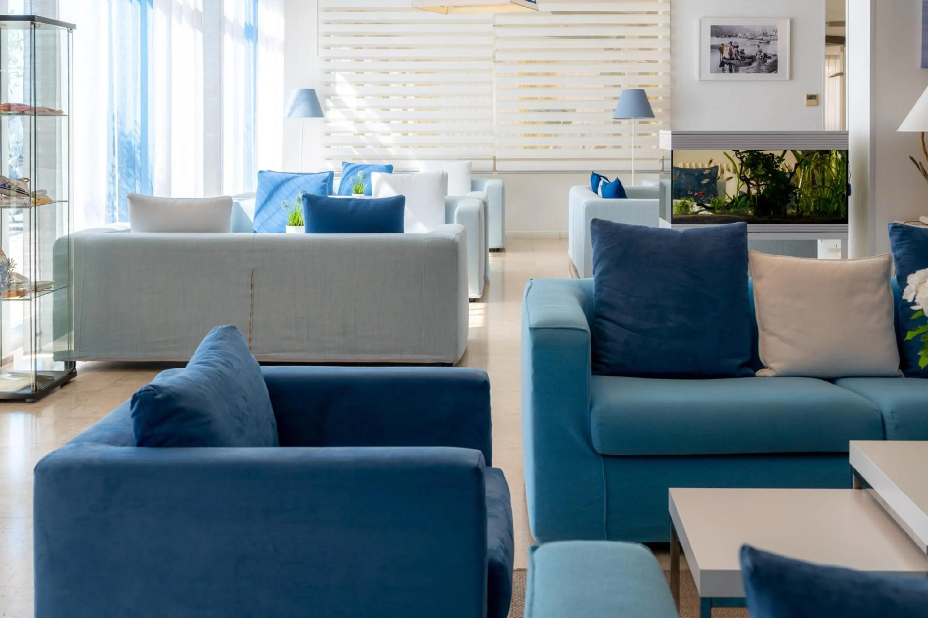 Communal lounge/ TV room in Hotel Doria