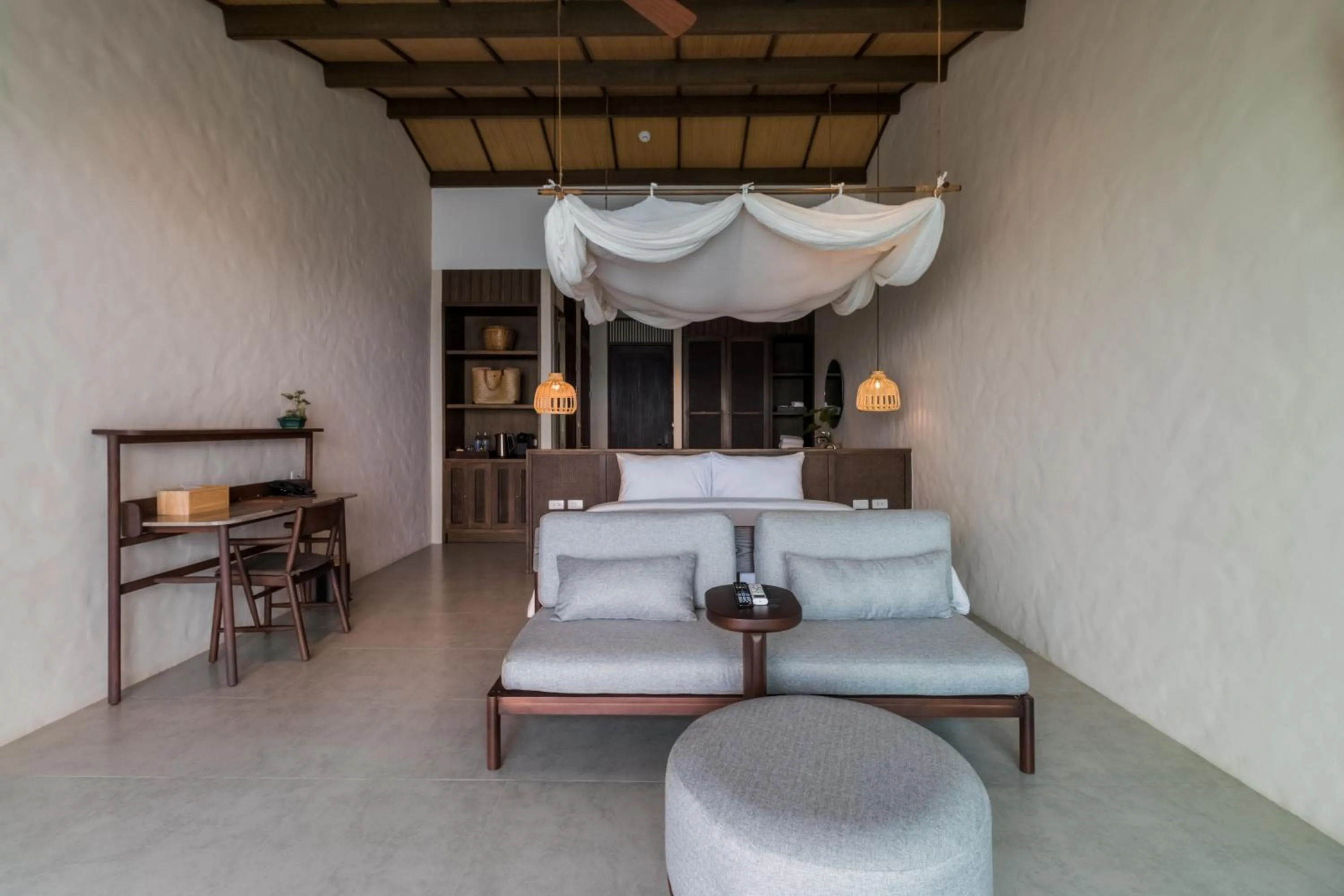 Bed in The Flow Samui Beach Resort