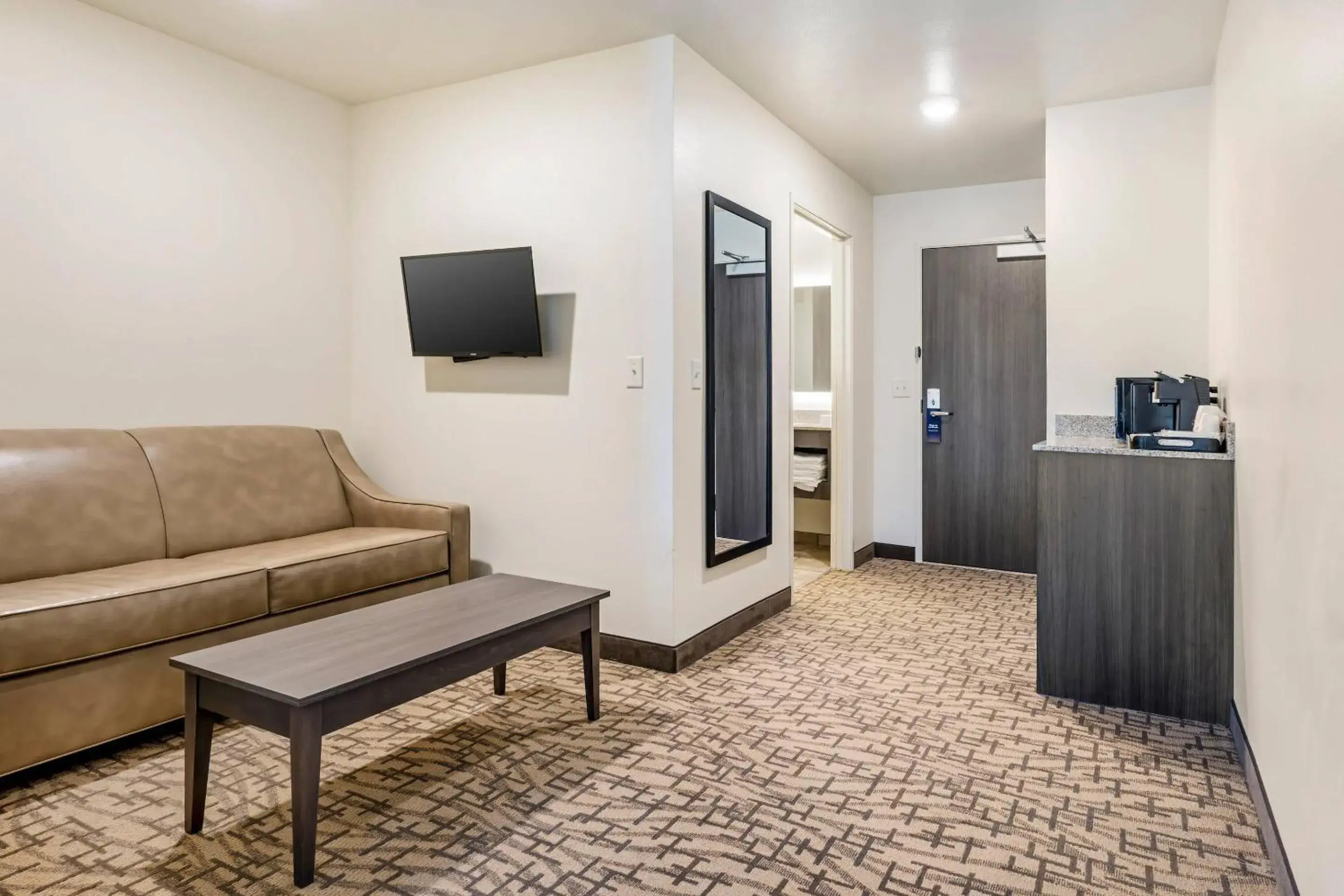 Bedroom in Comfort Inn & Suites Medina NY near Erie Canal Bedroom in Comfort Inn & Suites Medina NY near Erie Canal