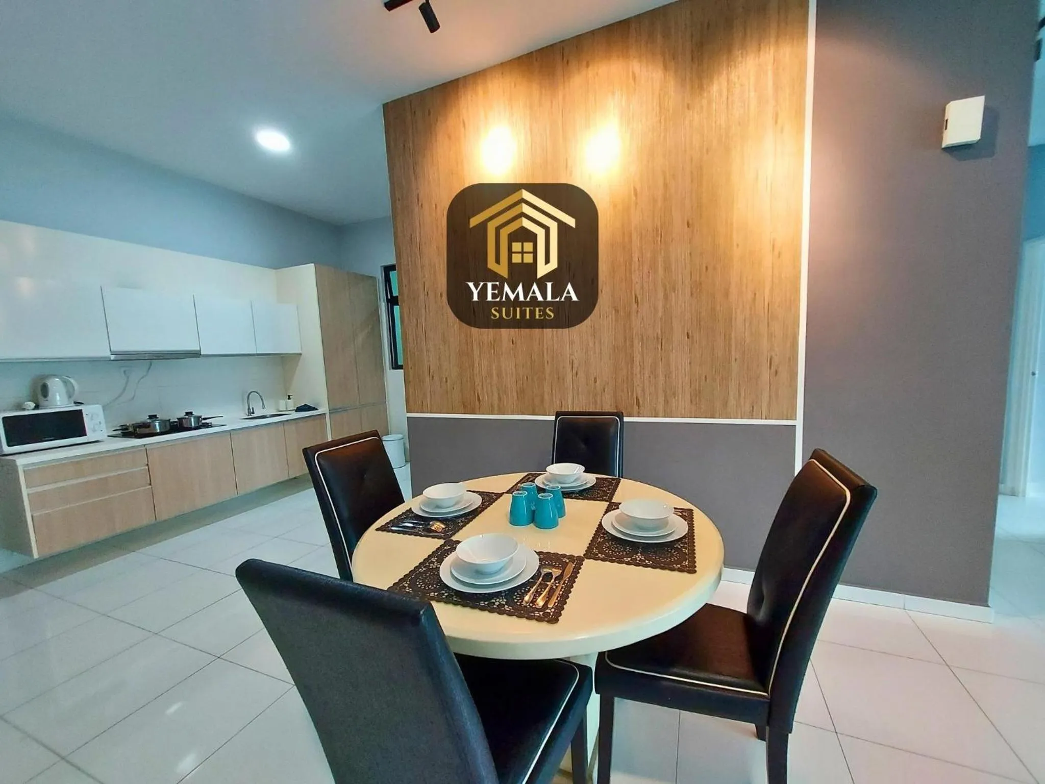 Kitchen or kitchenette in Yemala Suites at Skyloft - Johor
