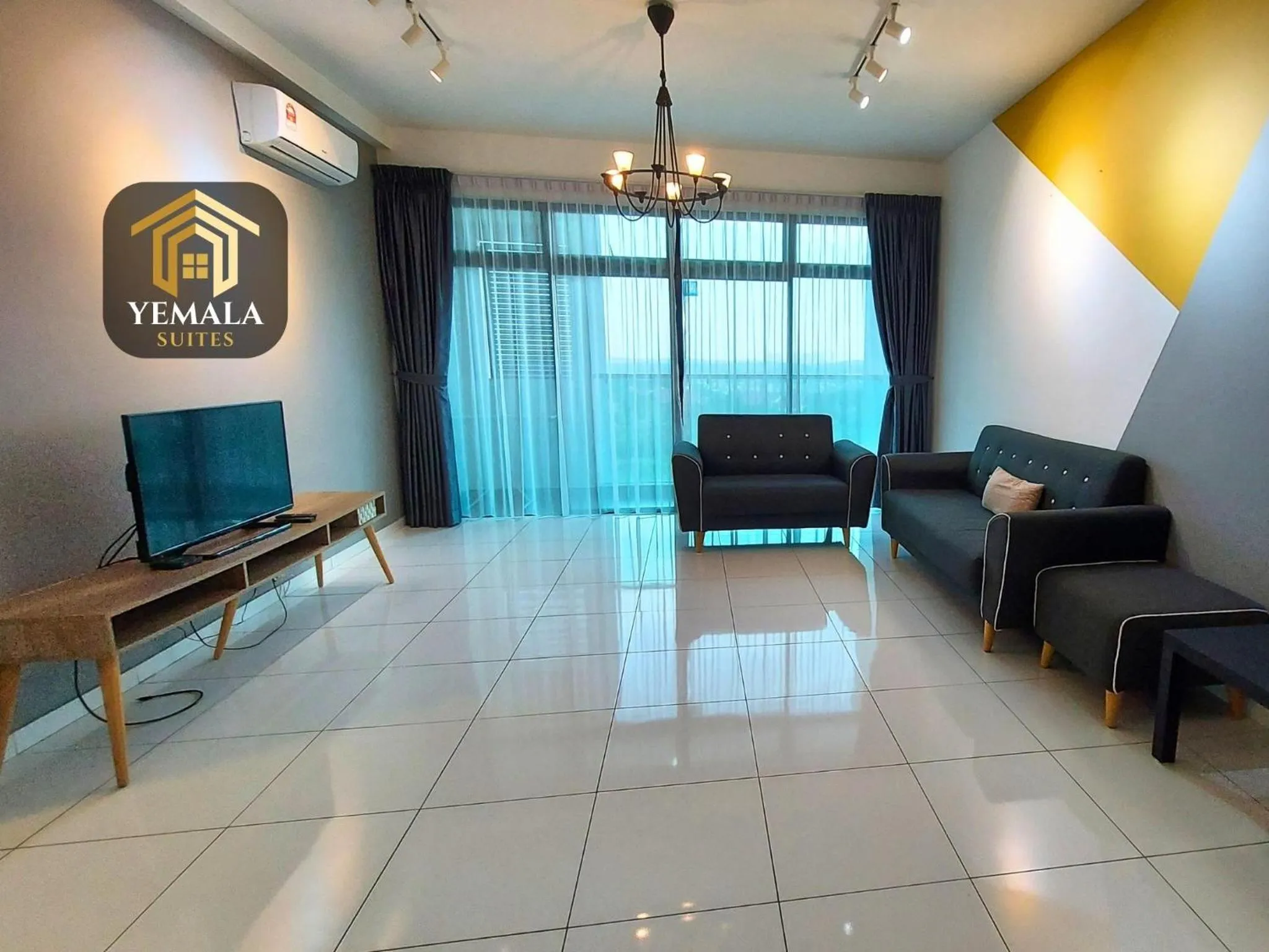 Living room in Yemala Suites at Skyloft - Johor