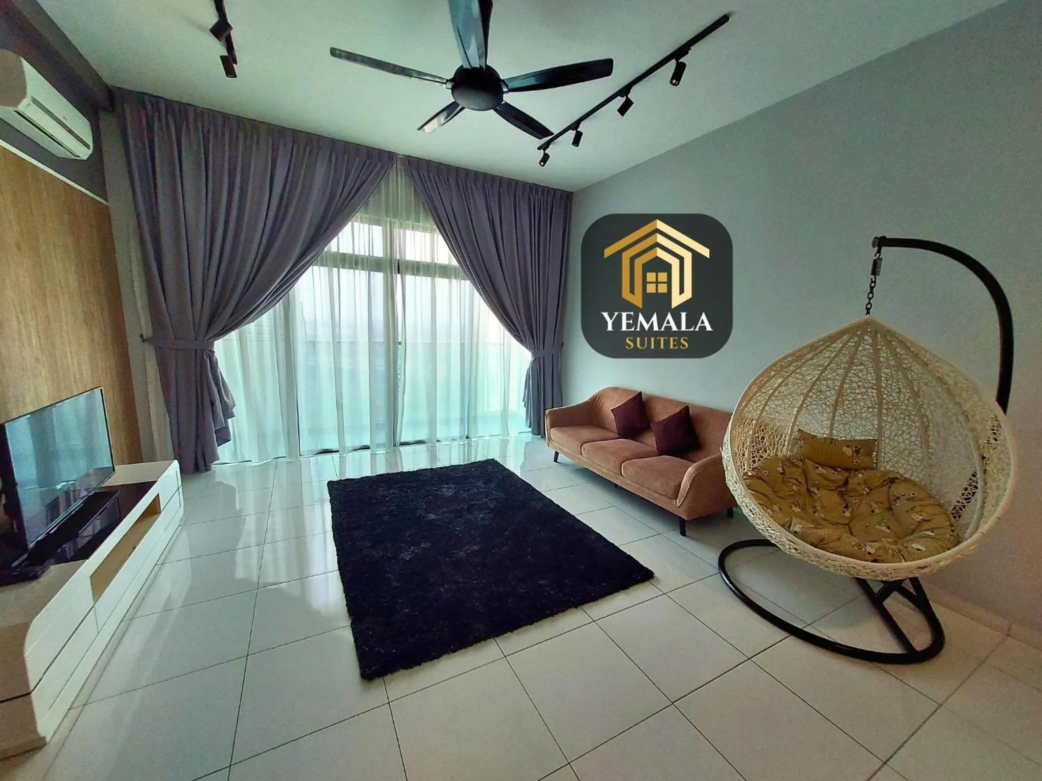 TV and multimedia in Yemala Suites at Skyloft - Johor