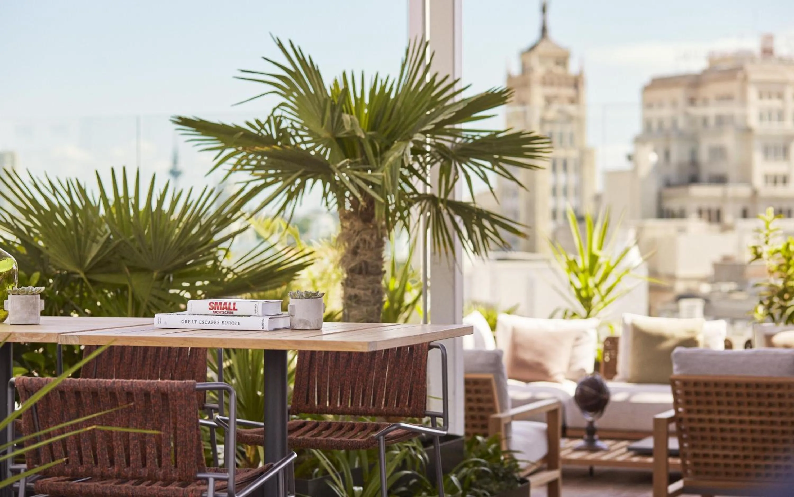 Patio in Thompson Madrid, by Hyatt