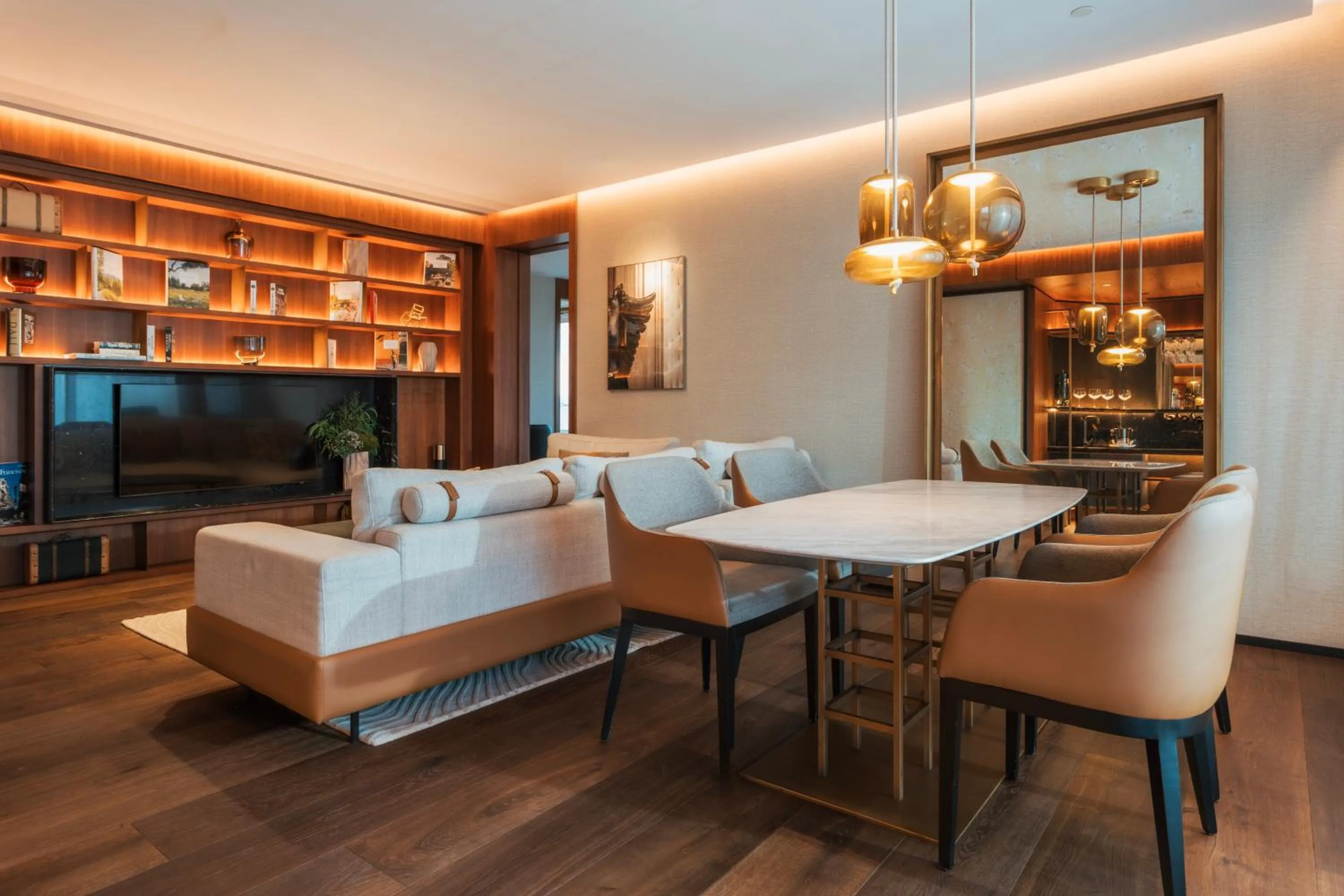 Living room in Thompson Madrid, by Hyatt