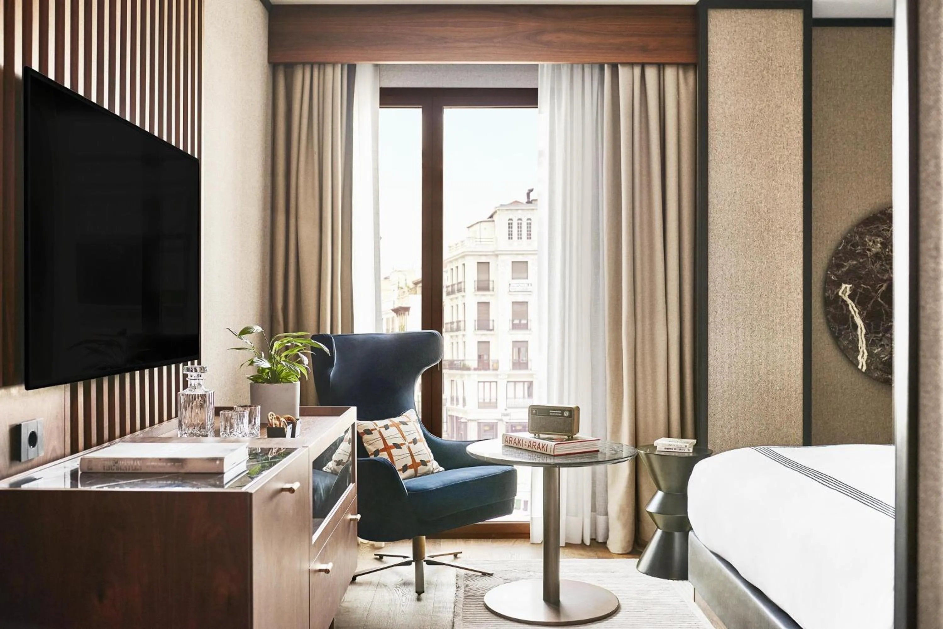 Bed in Thompson Madrid, by Hyatt