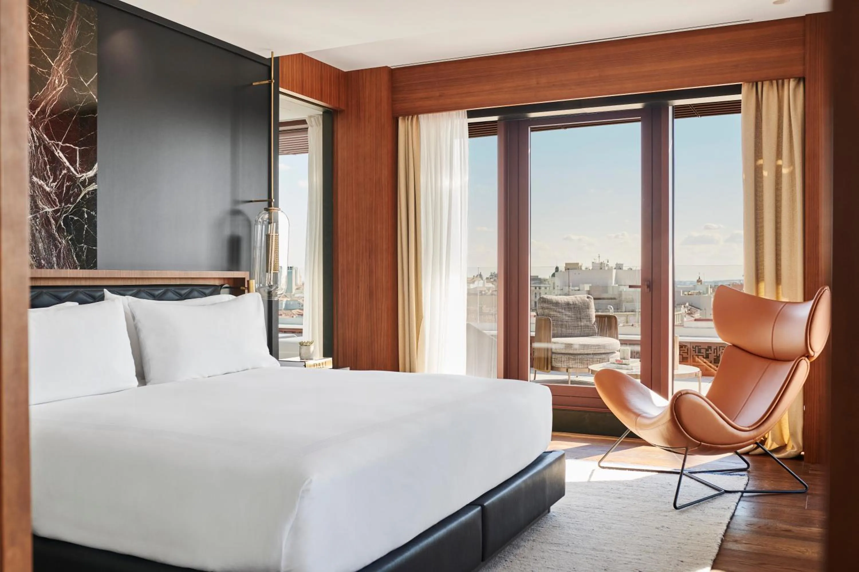 Bed in Thompson Madrid, by Hyatt