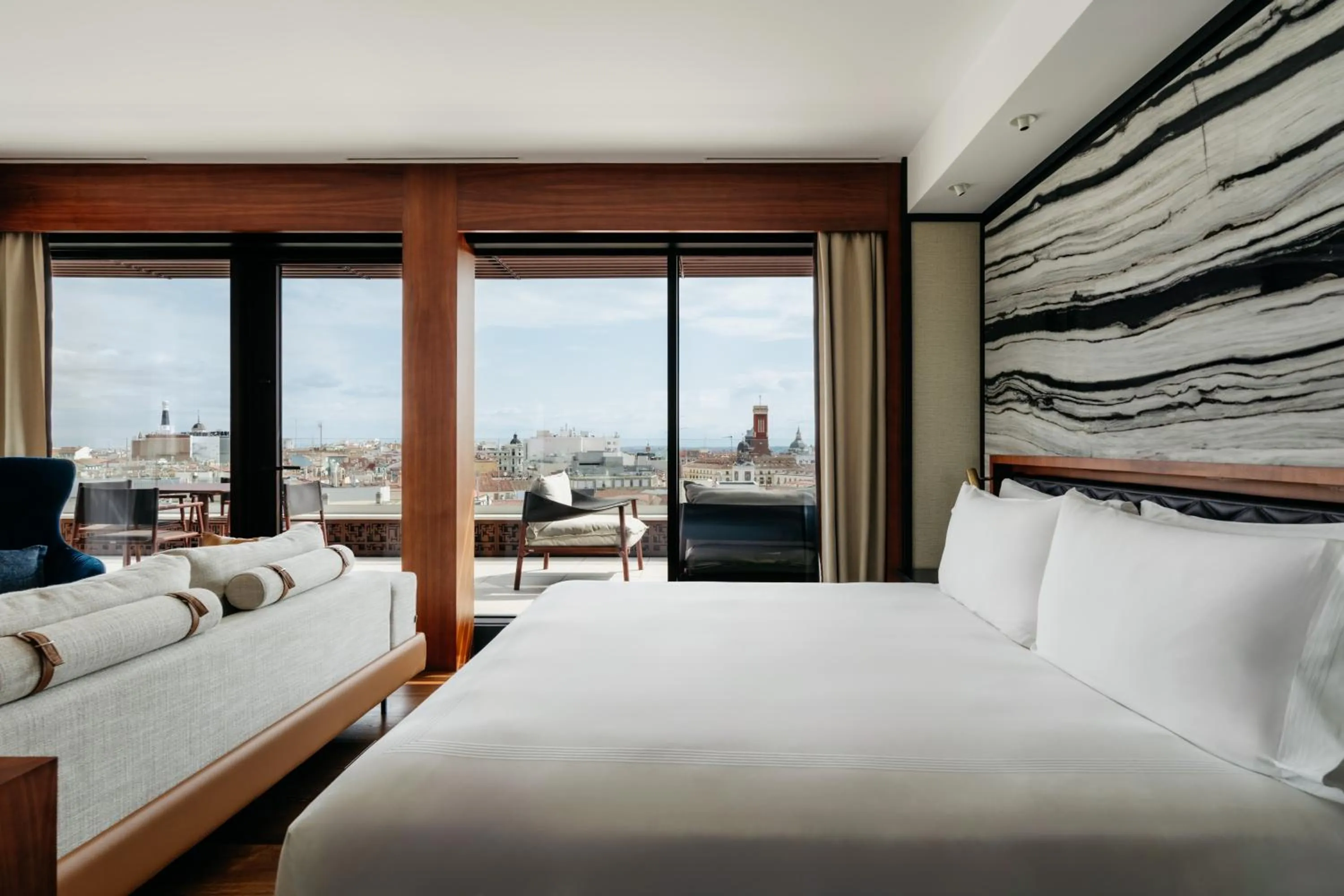 Bed in Thompson Madrid, by Hyatt