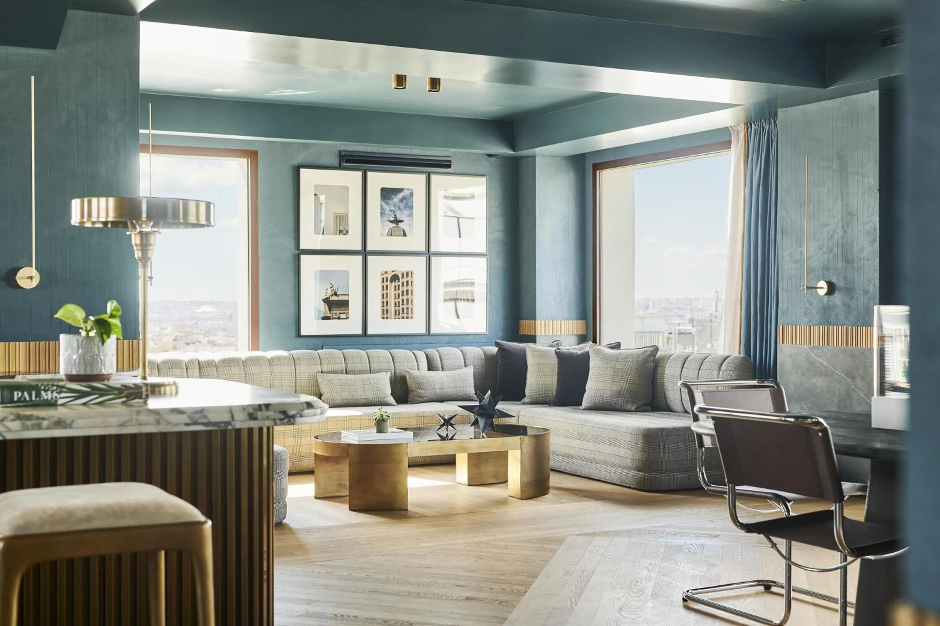 Living room in Thompson Madrid, by Hyatt