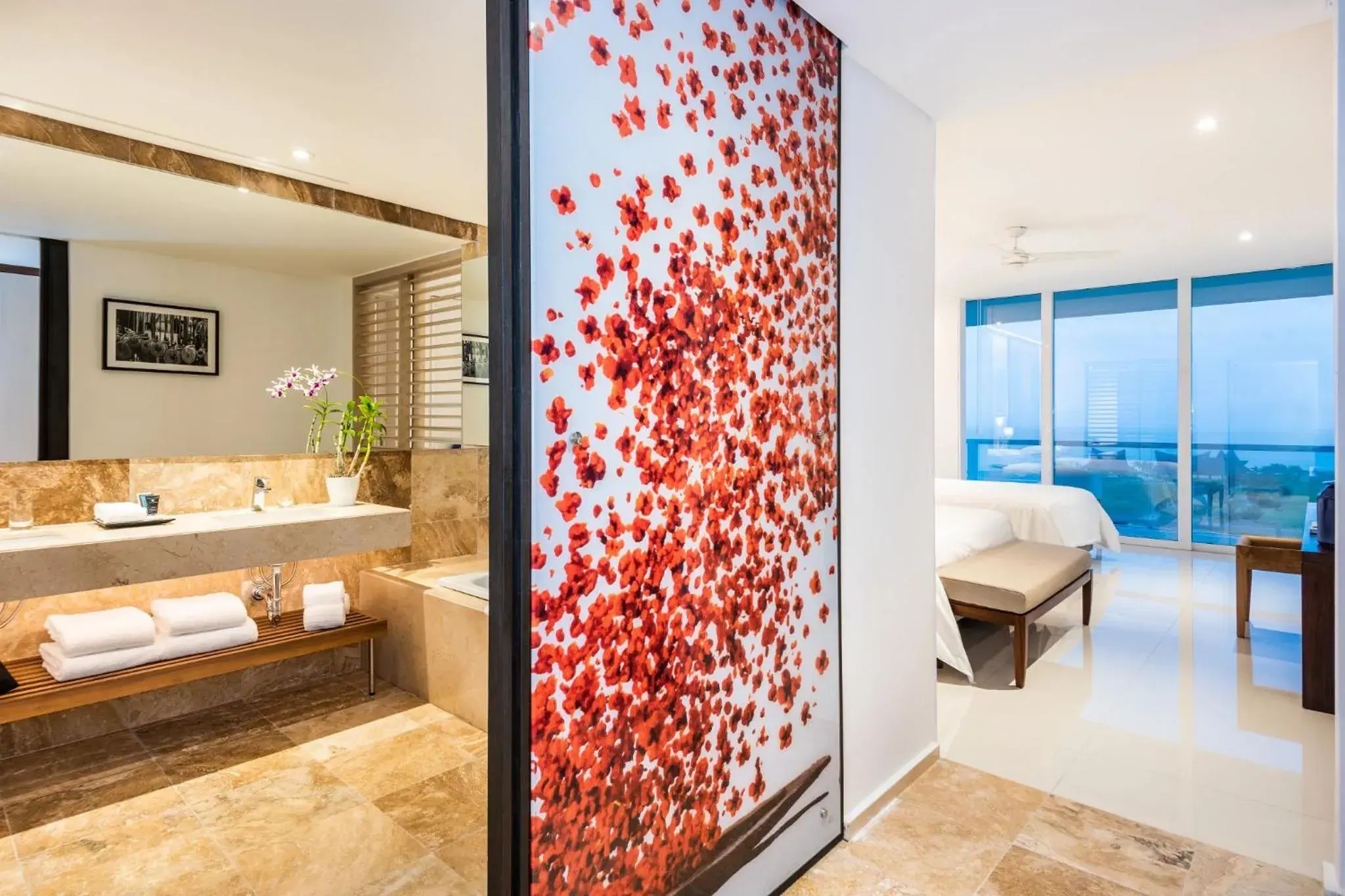 Bathroom, Bed in Dreams Karibana Cartagena Golf & Spa Resort Bathroom, Bed in Dreams Karibana Cartagena Golf & Spa Resort