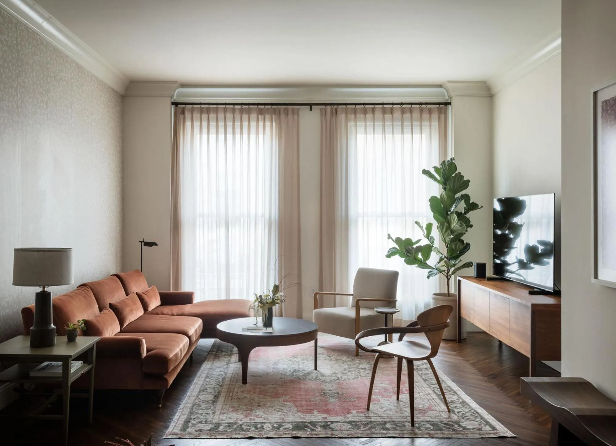 Living room in The Pinch Charleston