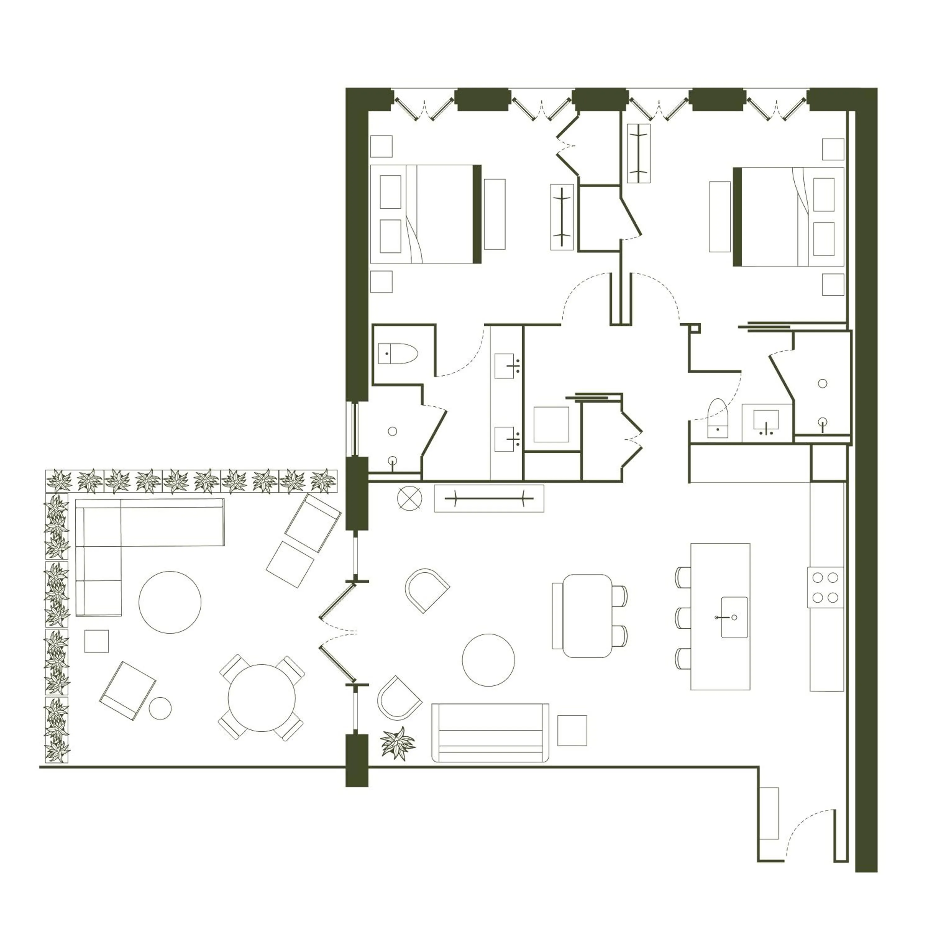Floor plan in The Pinch Charleston