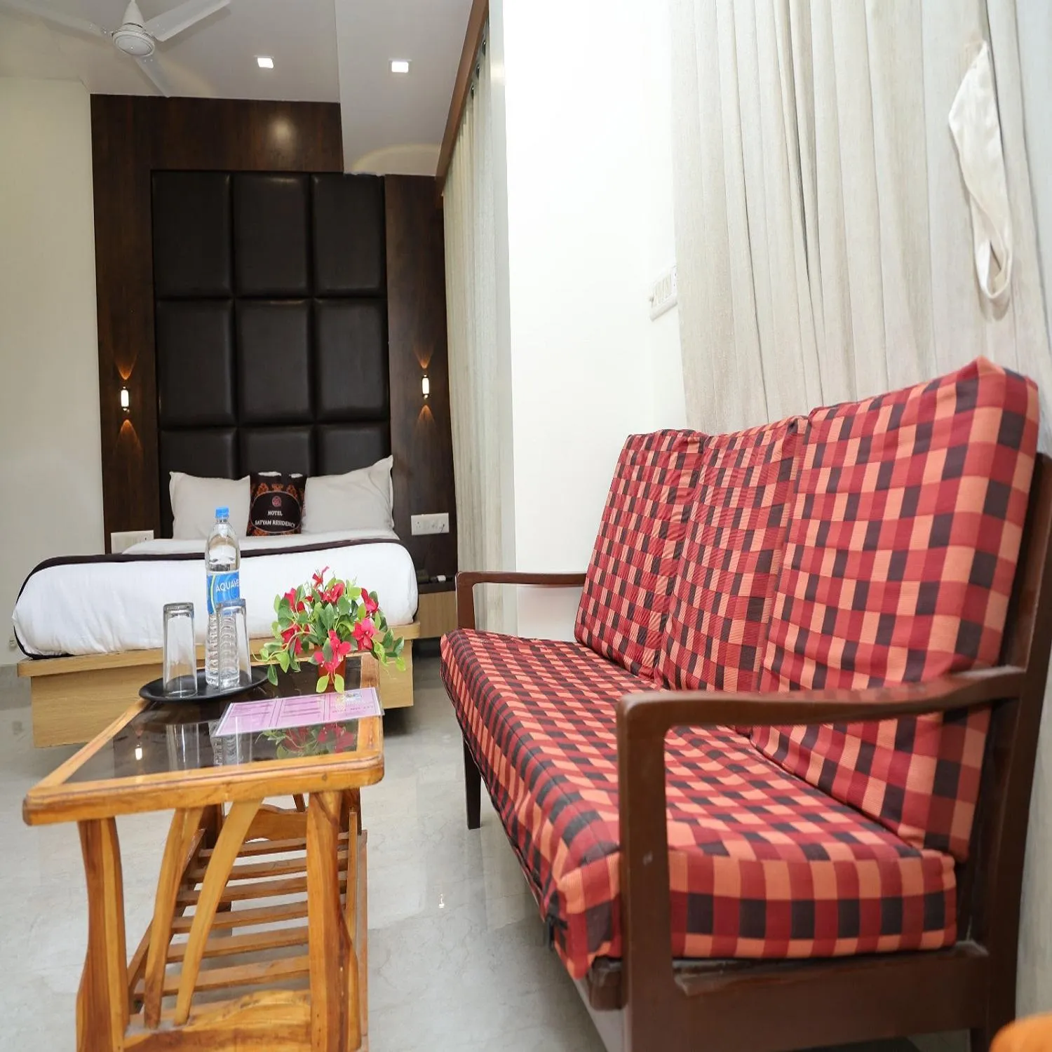 Seating area in Hotel Satyam Residency
