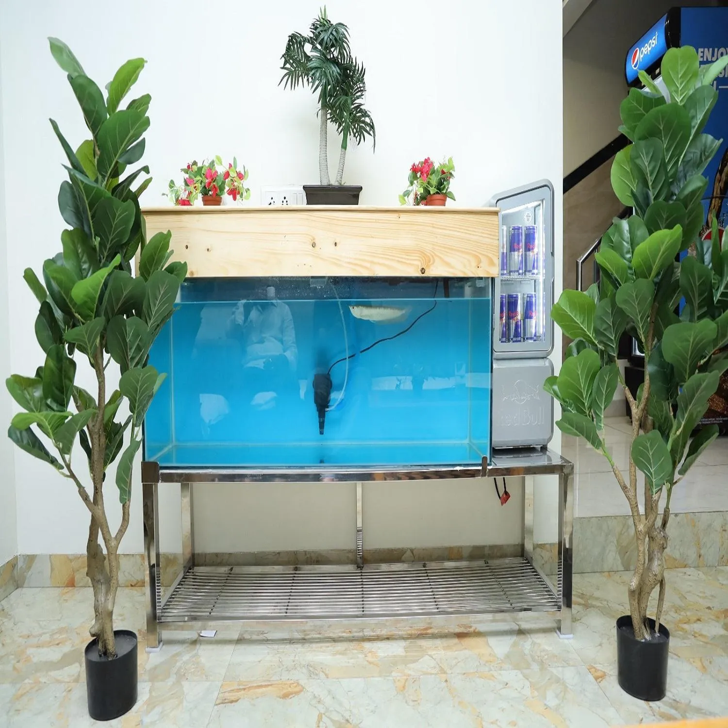 Inner courtyard view in Hotel Satyam Residency