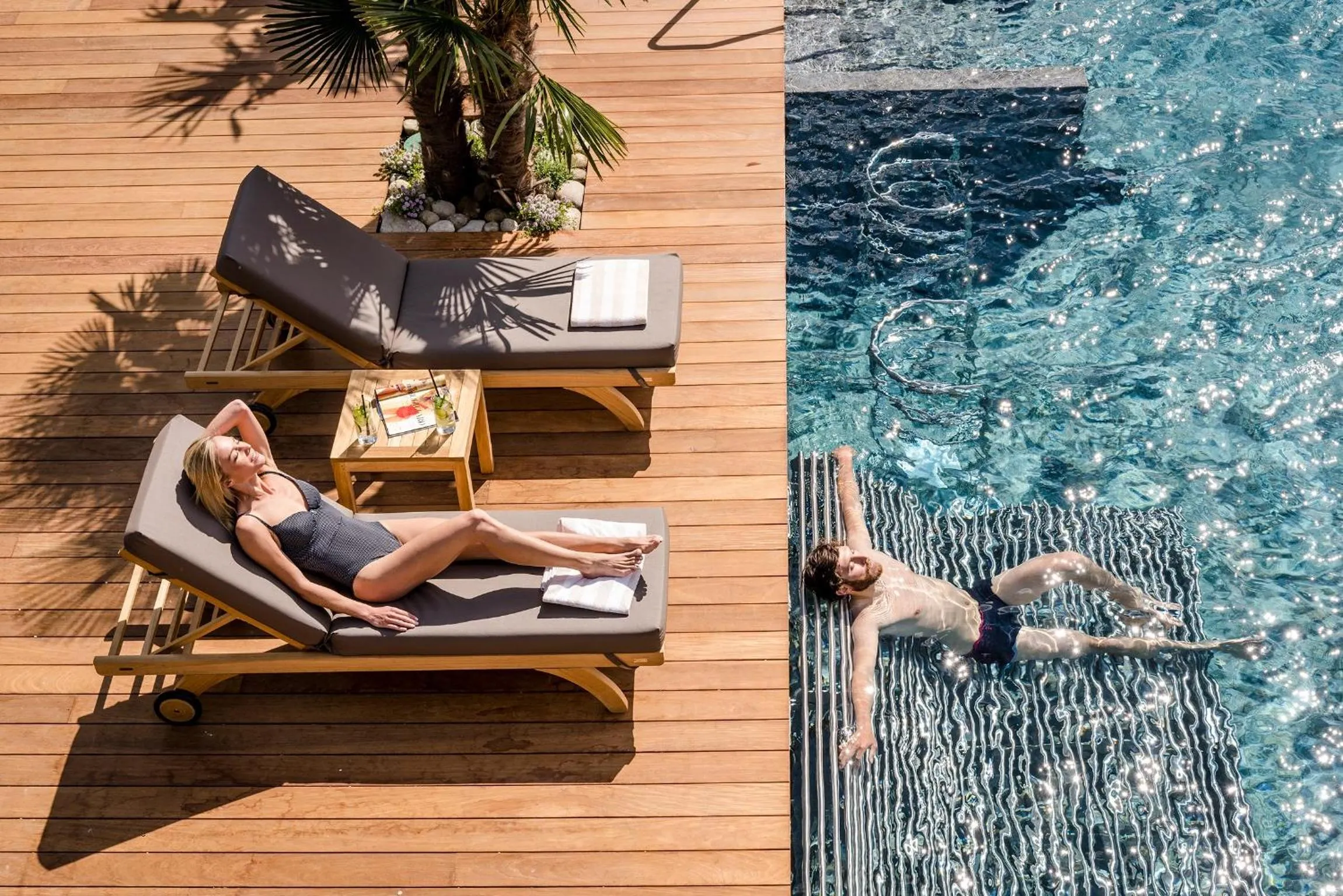 Hot Tub in Hotel Therme Meran - Terme Merano