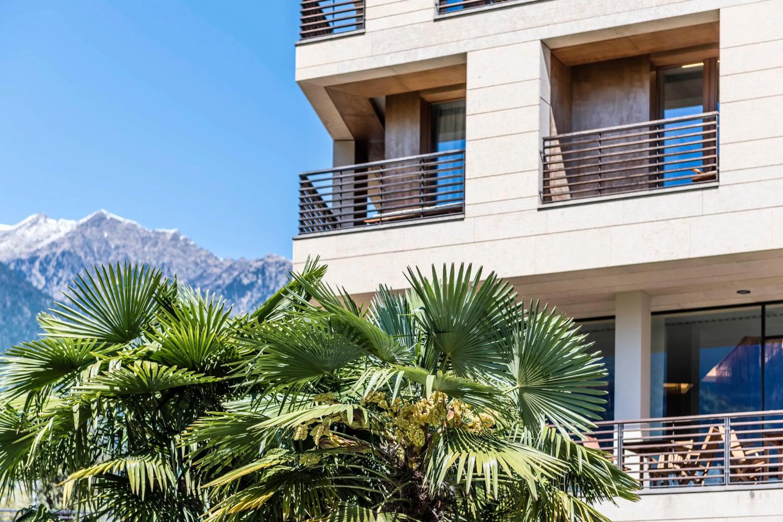 Facade/entrance in Hotel Therme Meran - Terme Merano