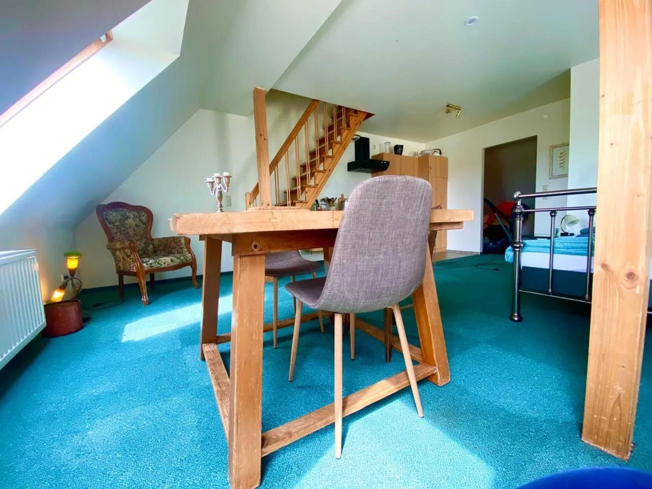 Living room in norddeutscher Hof - Kutscherstation