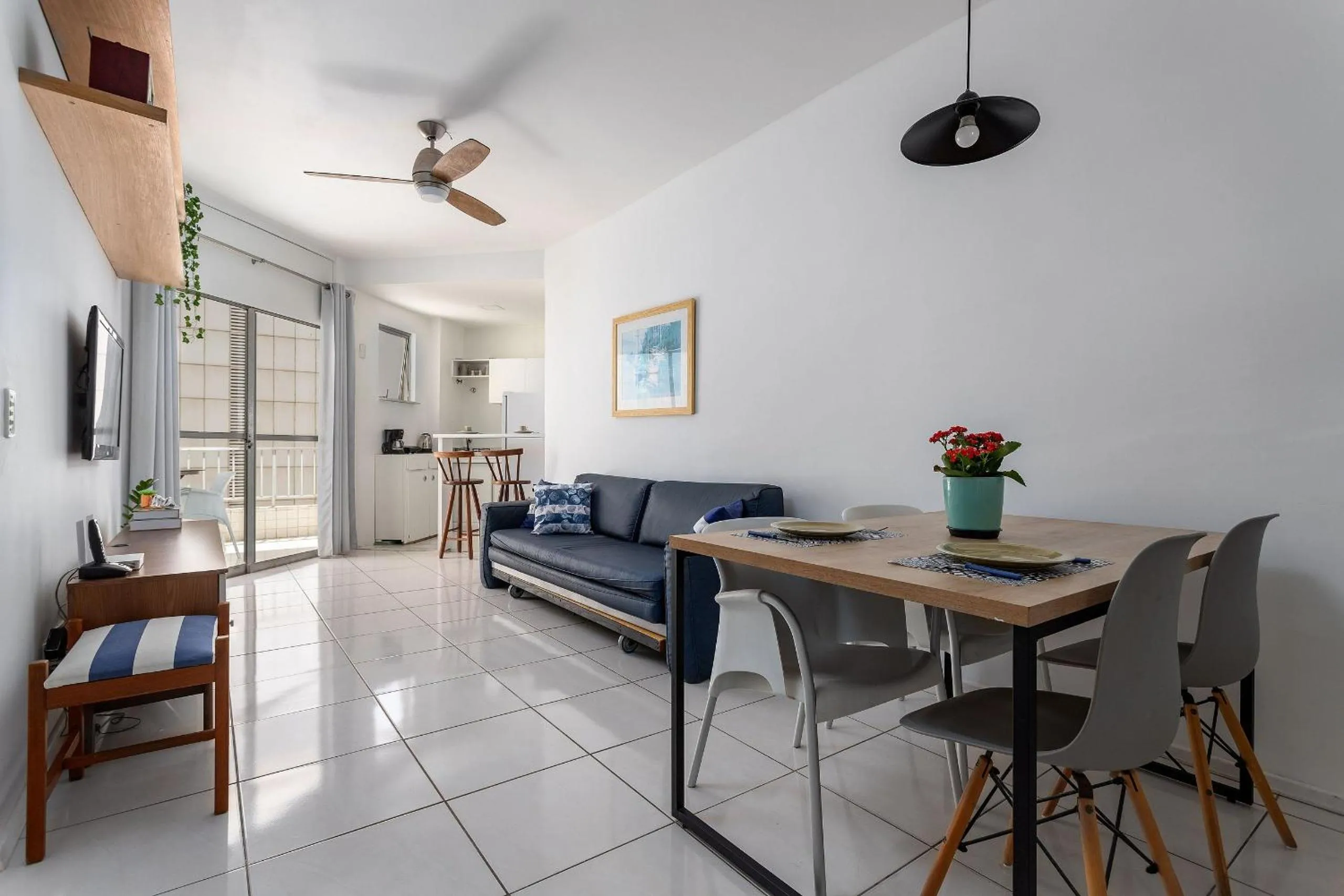 Living room in Rental Home Barra Palace Vista para o mar