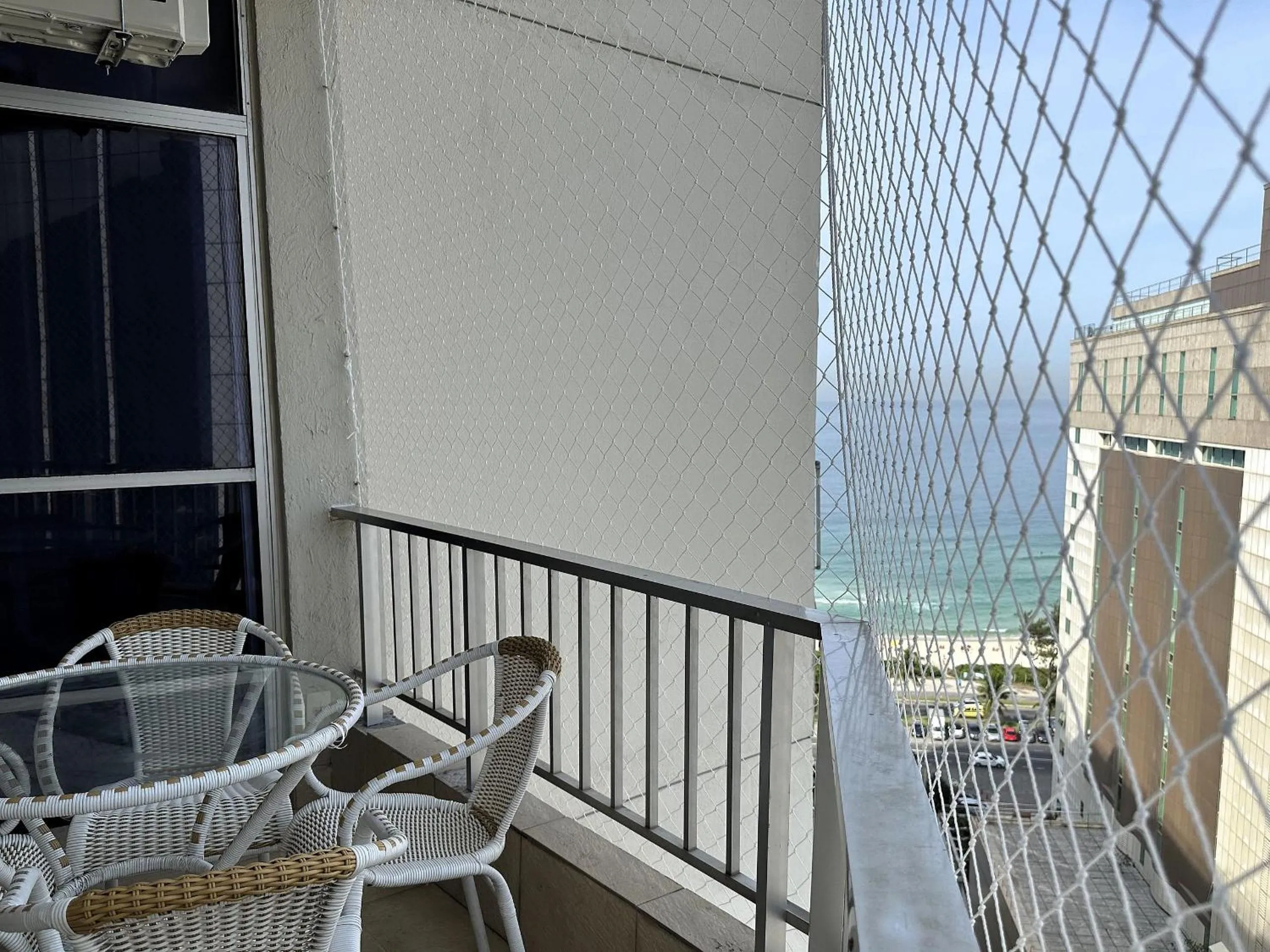 Balcony/Terrace in Rental Home Barra Palace Vista para o mar