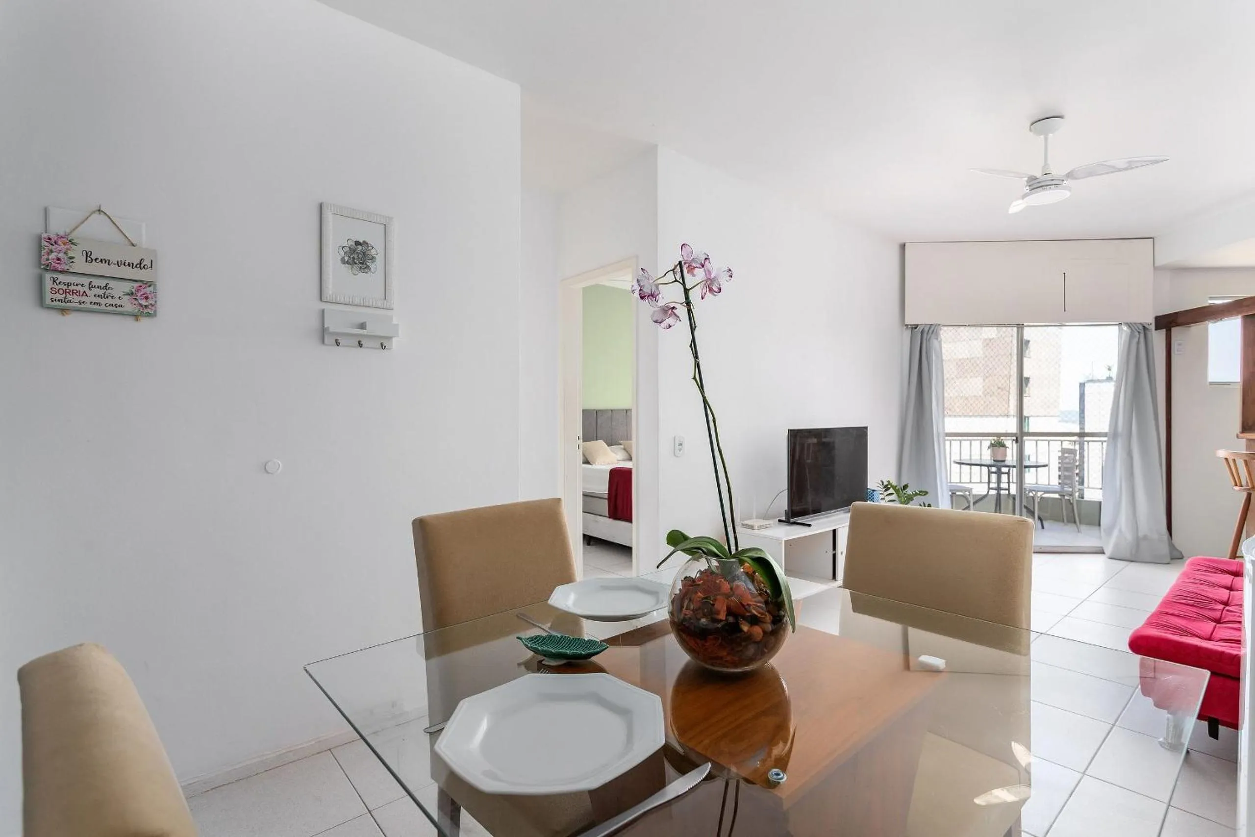 TV and multimedia in Rental Home Barra Palace Vista para o mar