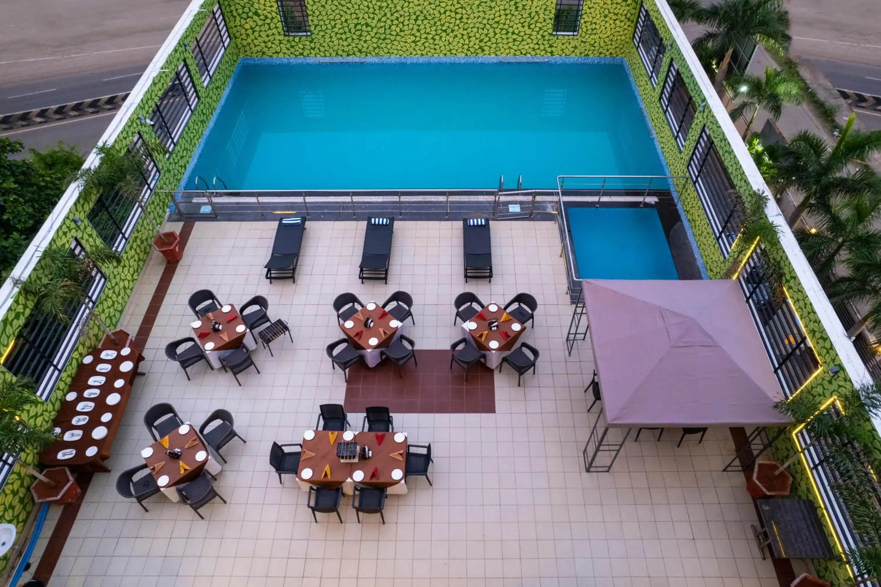 Pool view in Sterling V Grand Madurai Pool view in Sterling V Grand Madurai