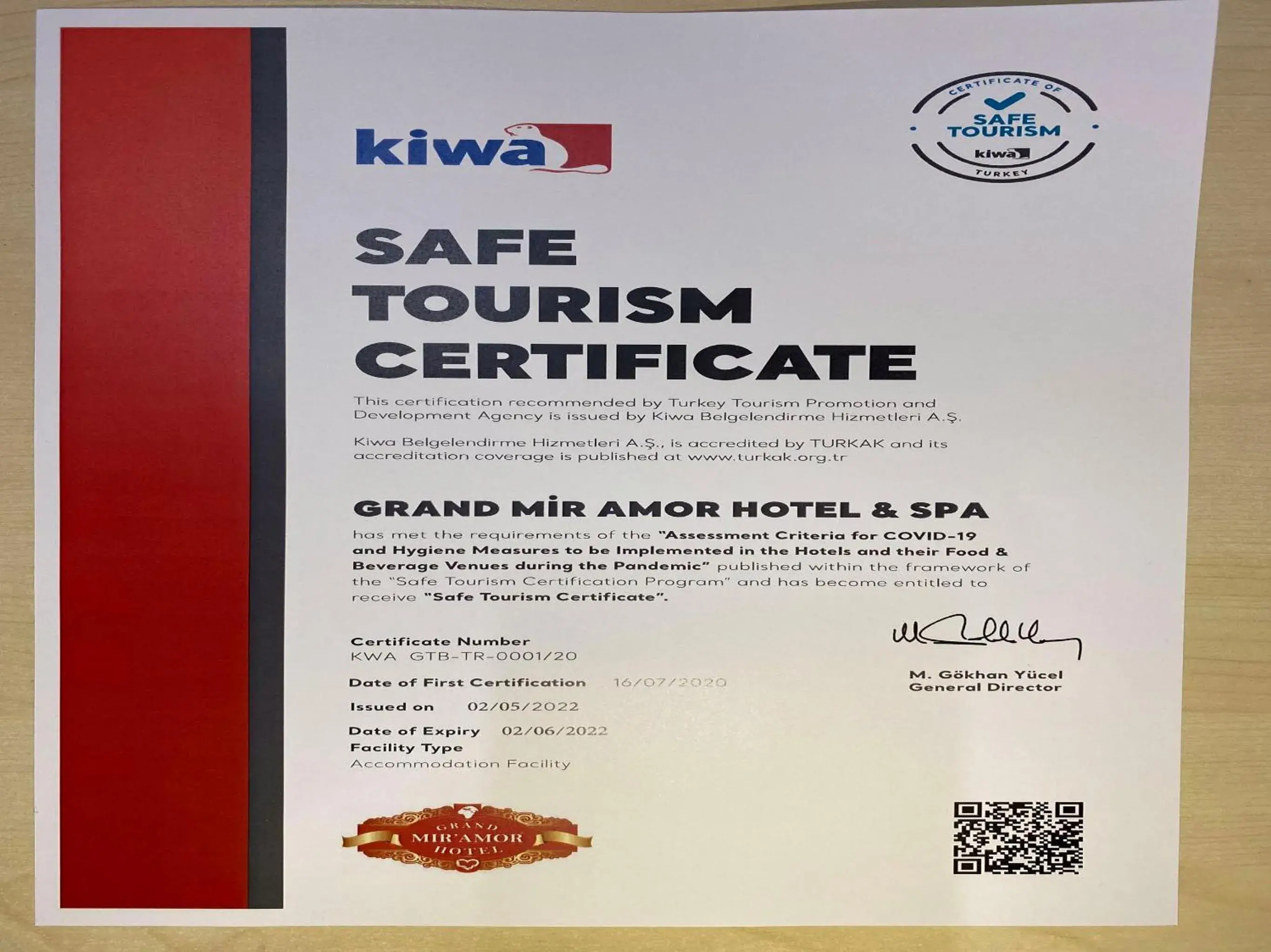 Logo/Certificate/Sign in GRAND MIR'AMOR HOTEL & Spa -ULTRA ALL INCLUSIVE