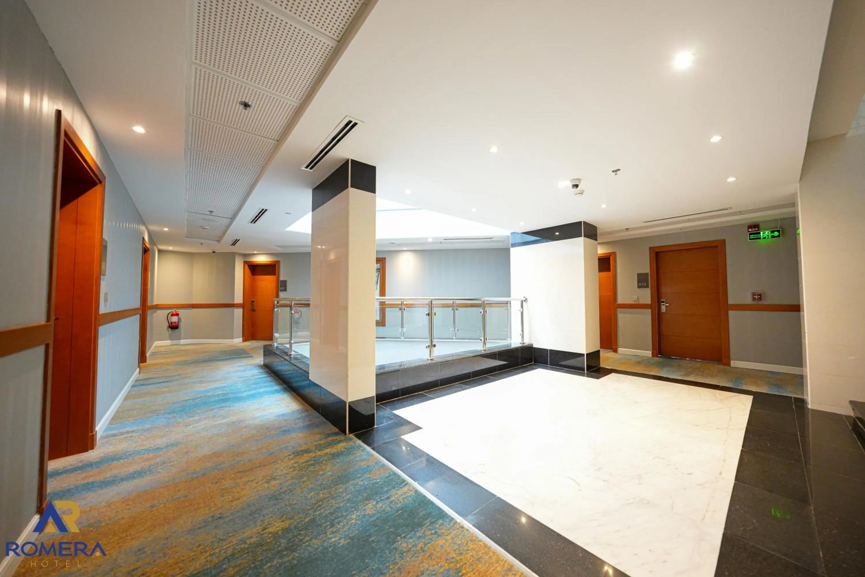 Floor plan, Bed in Romera Hotel