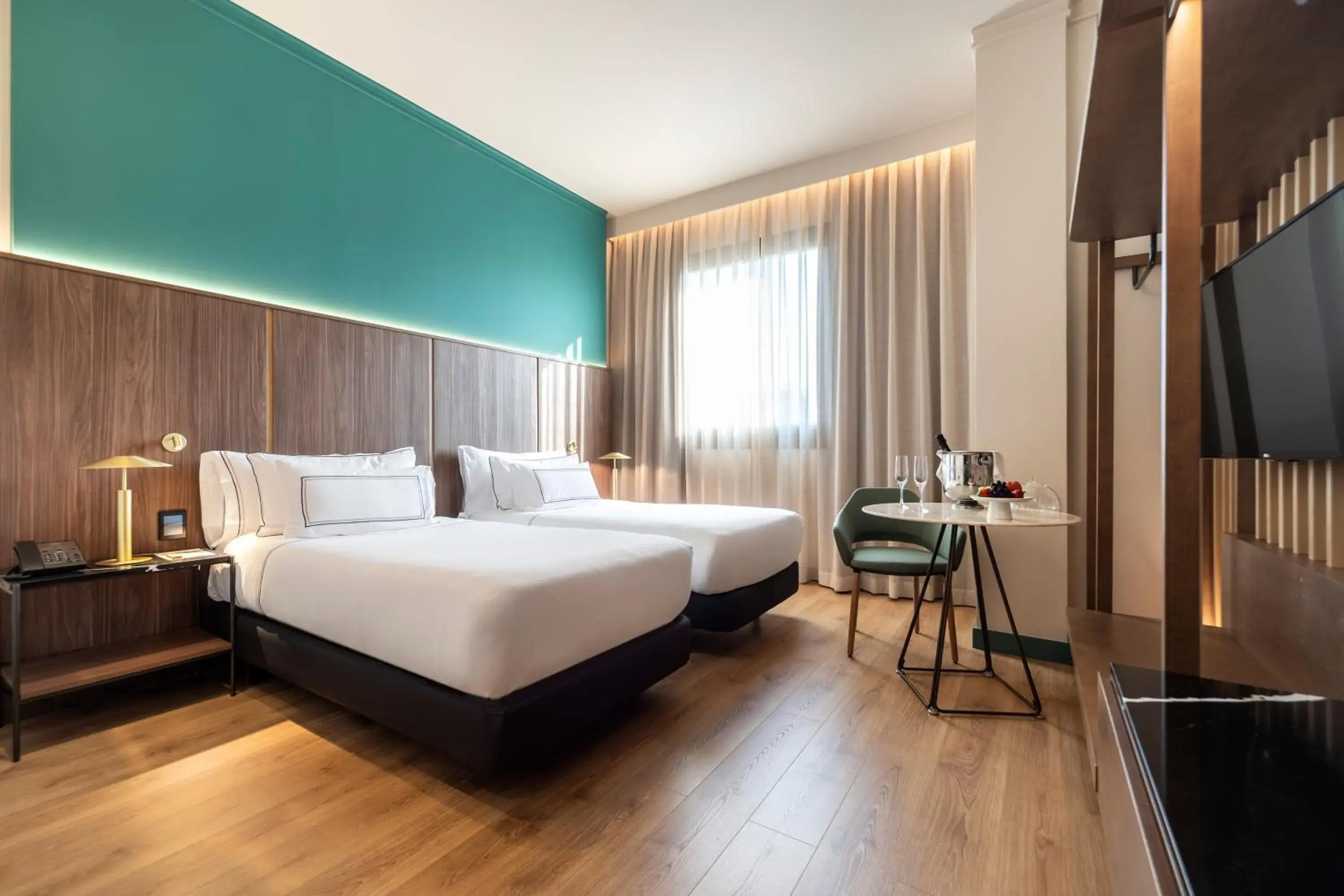 Bed in Meliá Milano Bed in Meliá Milano