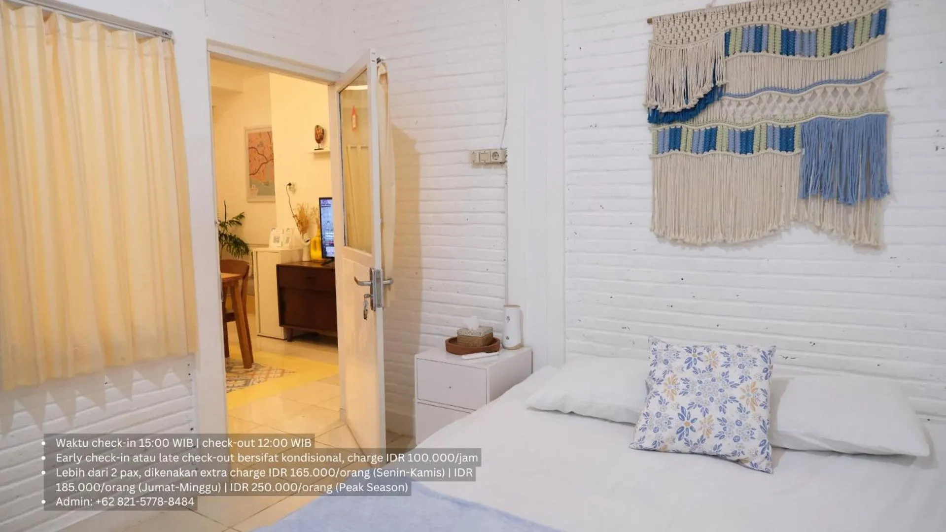 Bed in Roemah Renjana Yogyakarta