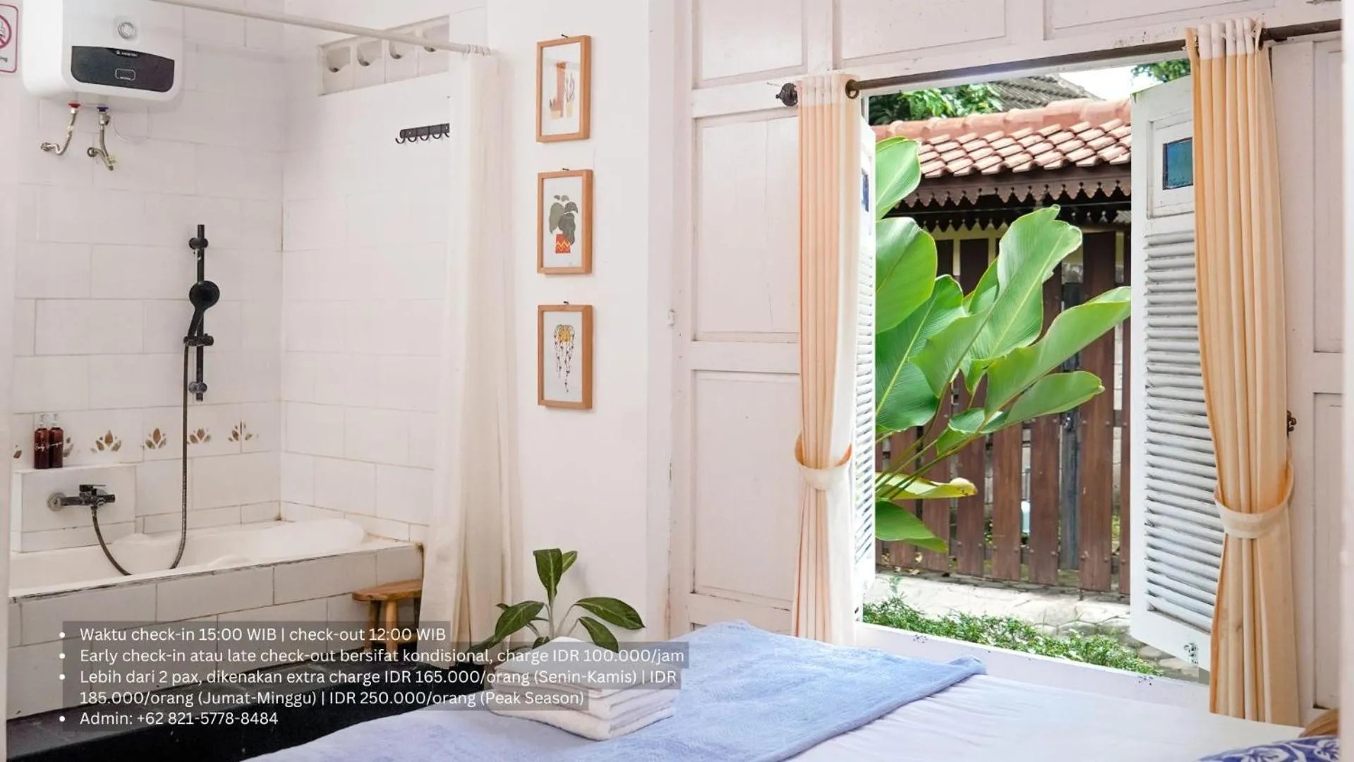 Bed in Roemah Renjana Yogyakarta