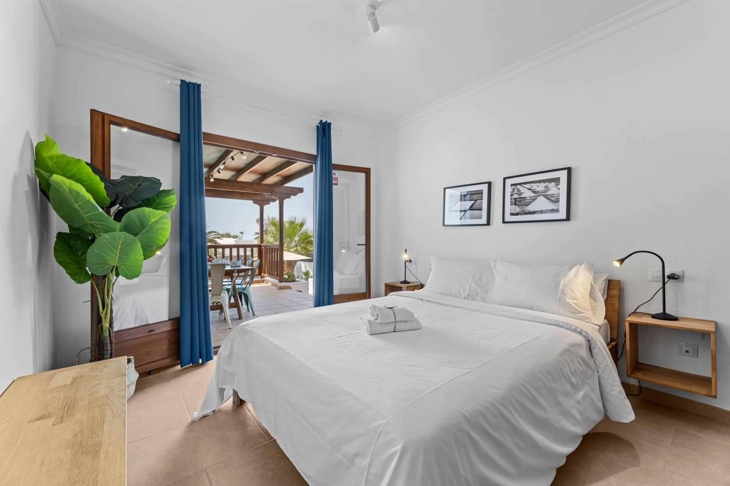 Patio, Bed in Villa Rosa by Villalia